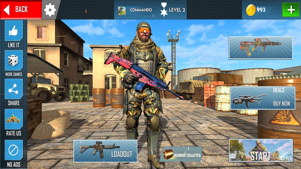 Real Commando Shooting Mission - New Games 2021 1.0.1 Screenshot 1