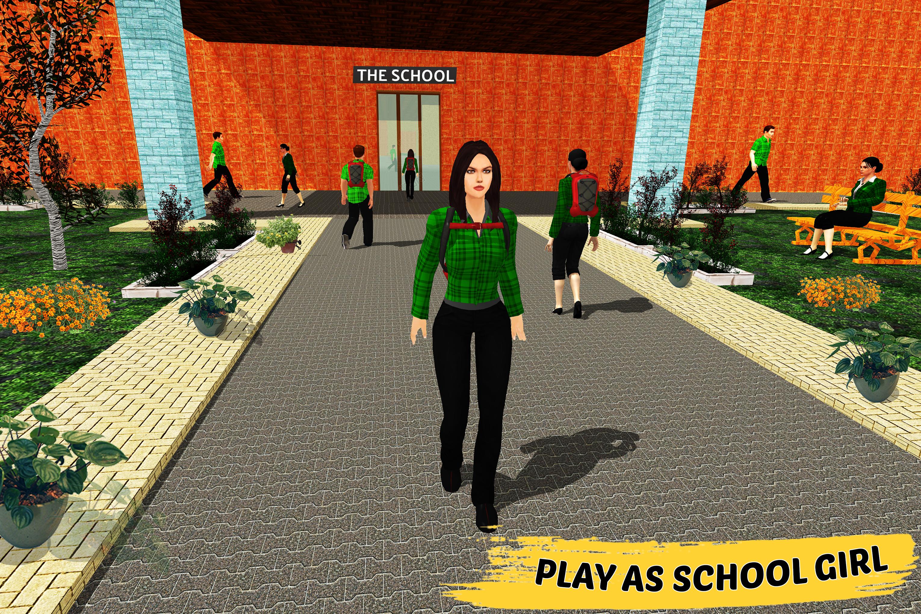 School Girl Simulator: High School Life Games 1.08 Screenshot 2
