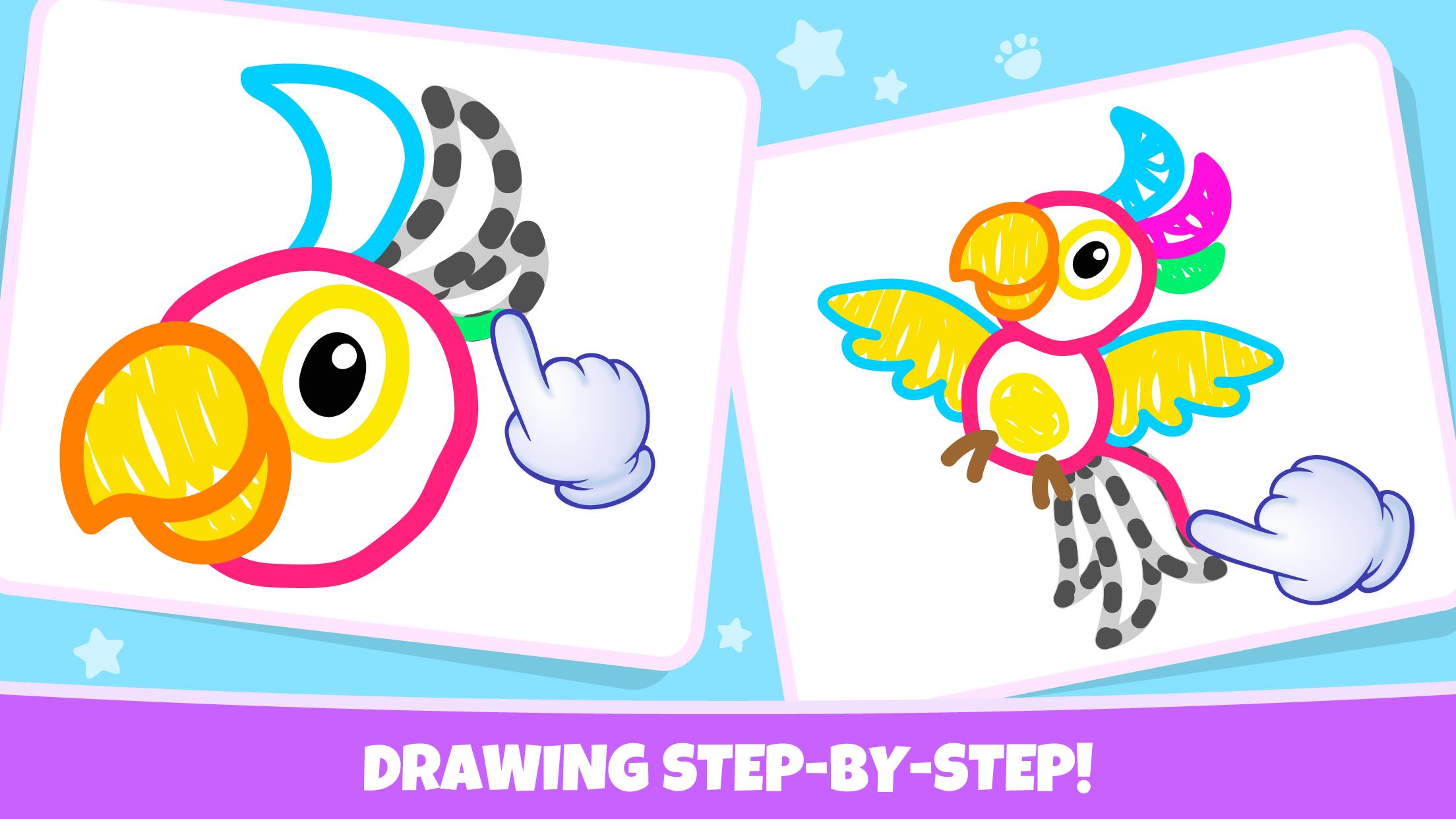 Pets Drawing for Kids and Toddlers games Preschool 1.2.2.7 Screenshot 11