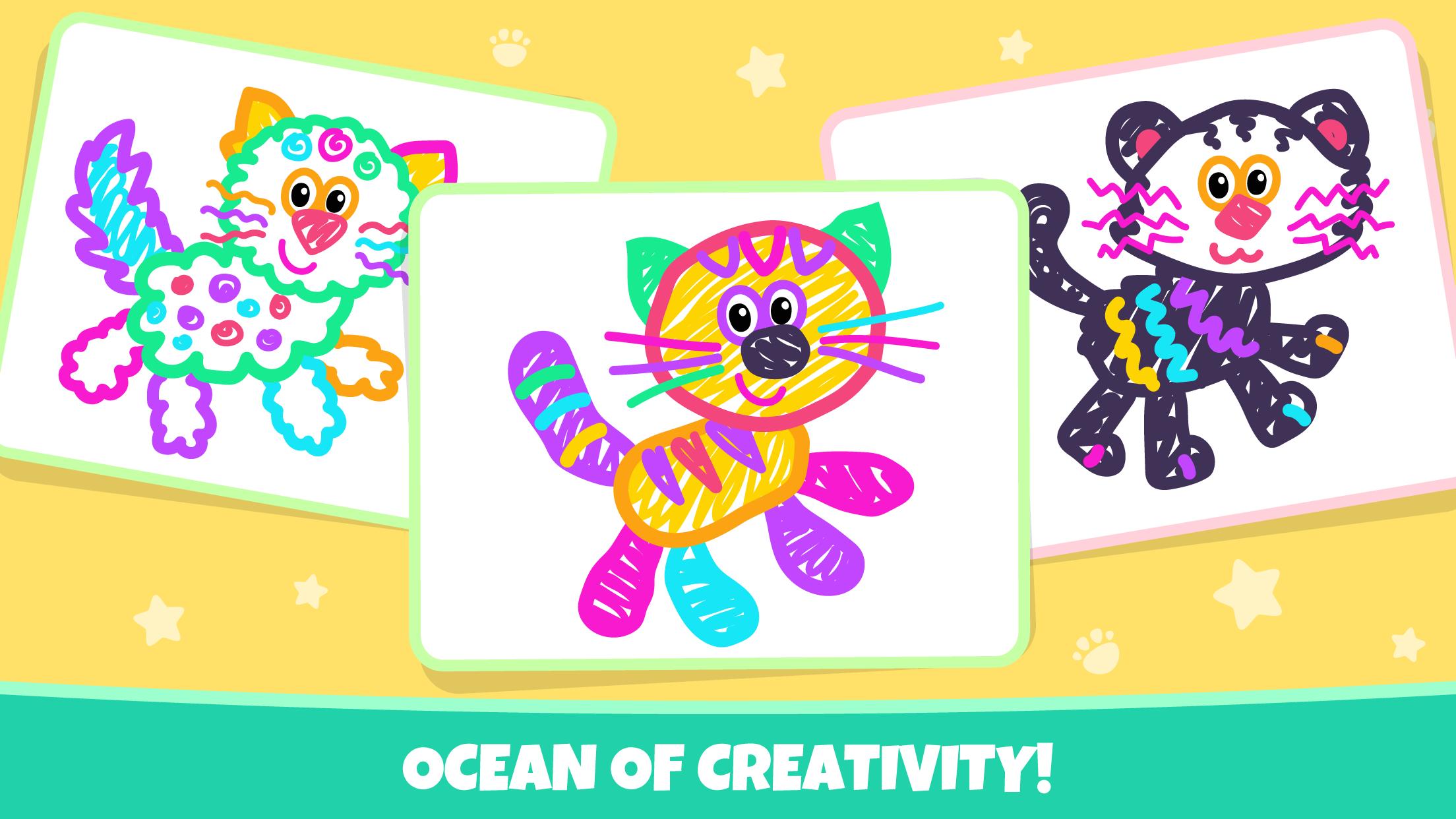 Pets Drawing for Kids and Toddlers games Preschool 1.2.2.7 Screenshot 15