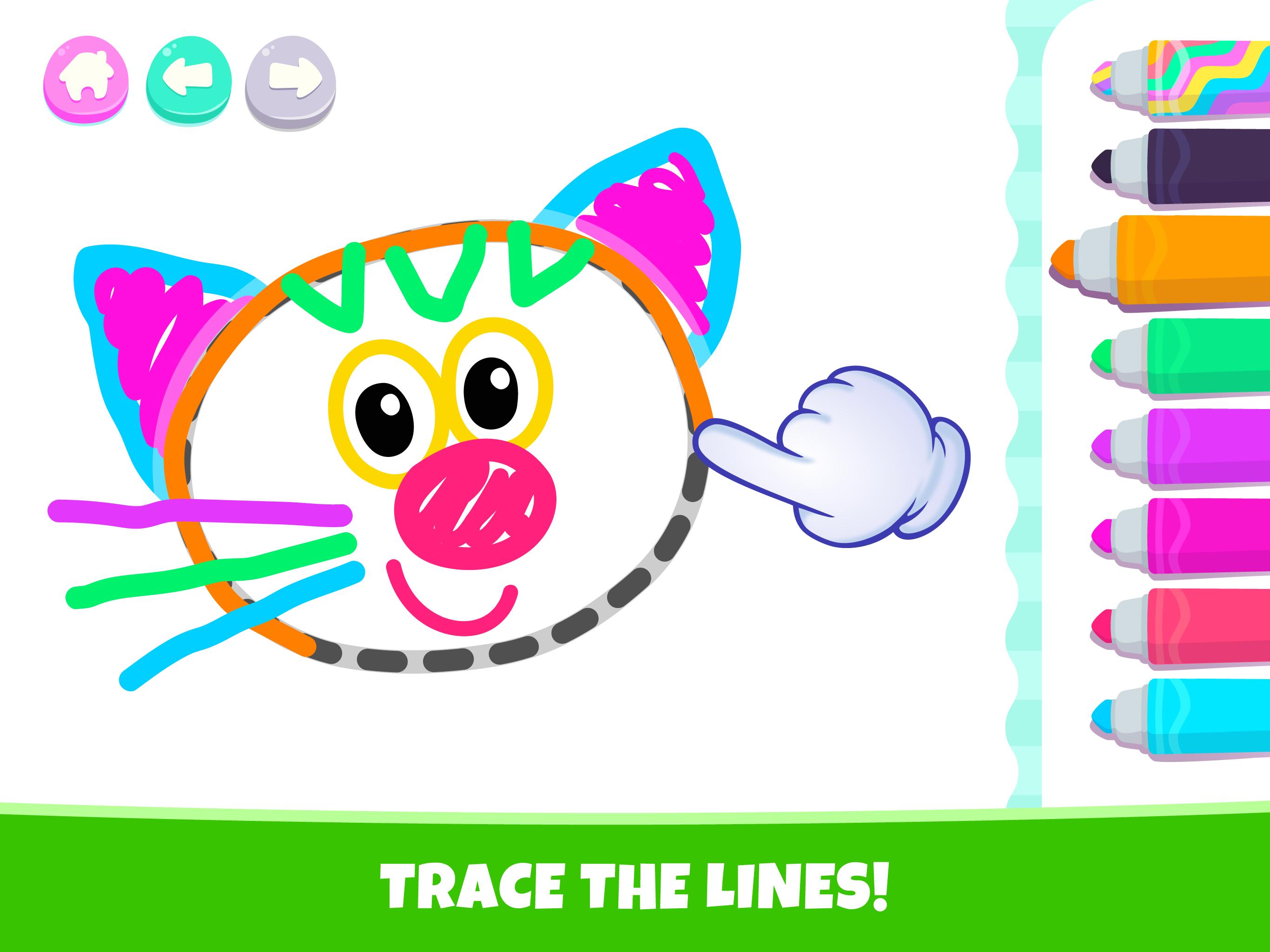 Pets Drawing for Kids and Toddlers games Preschool 1.2.2.7 Screenshot 18