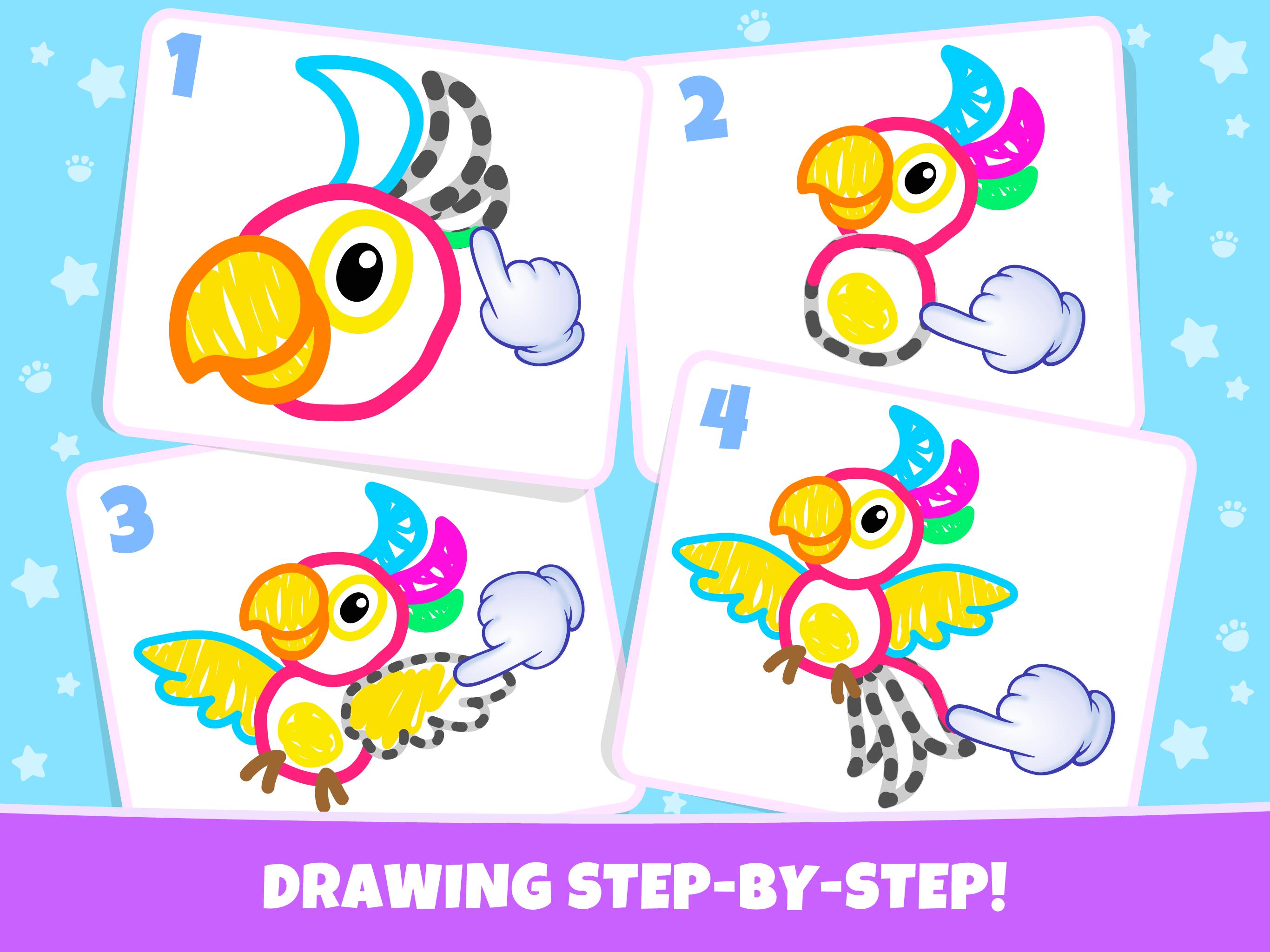 Pets Drawing for Kids and Toddlers games Preschool 1.2.2.7 Screenshot 19