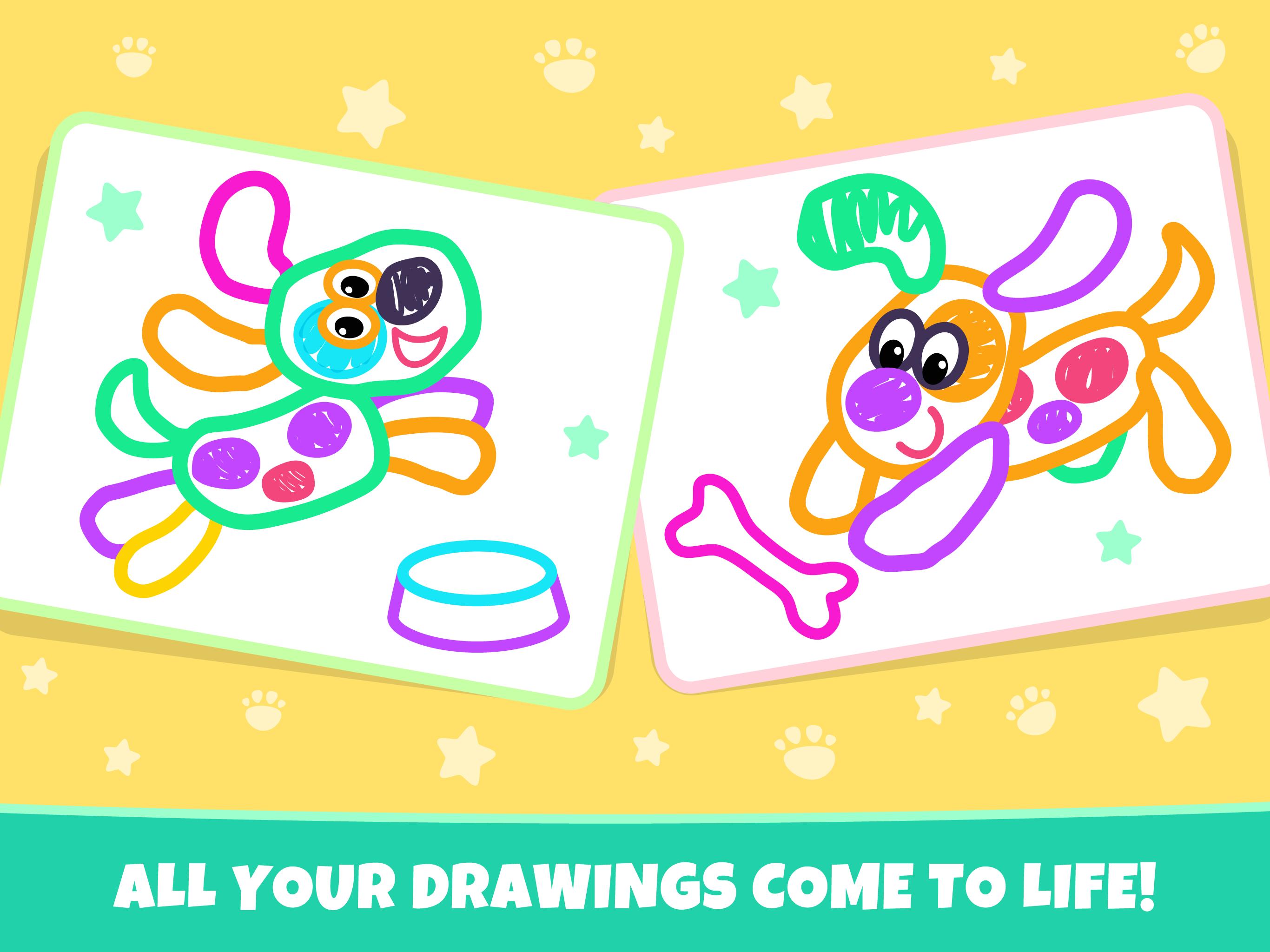 Pets Drawing for Kids and Toddlers games Preschool 1.2.2.7 Screenshot 20