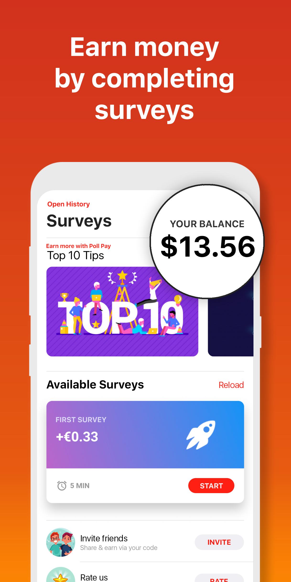 Poll Pay Make money & free gift cards w/ a survey 4.0.5 Screenshot 12