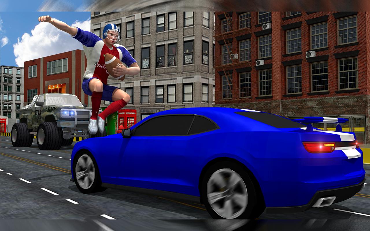 American Football Player Traffic Racer 2.0 Screenshot 5