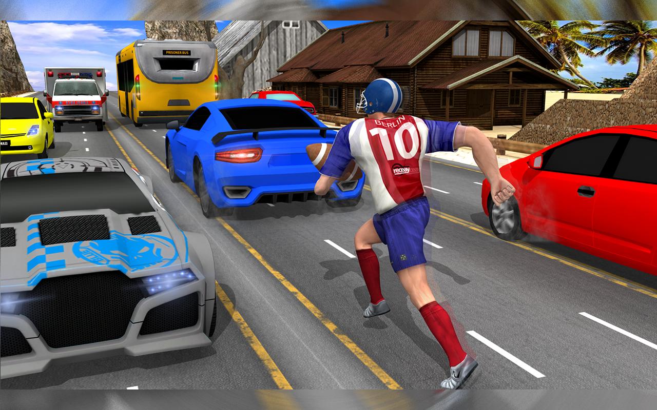 American Football Player Traffic Racer 2.0 Screenshot 7