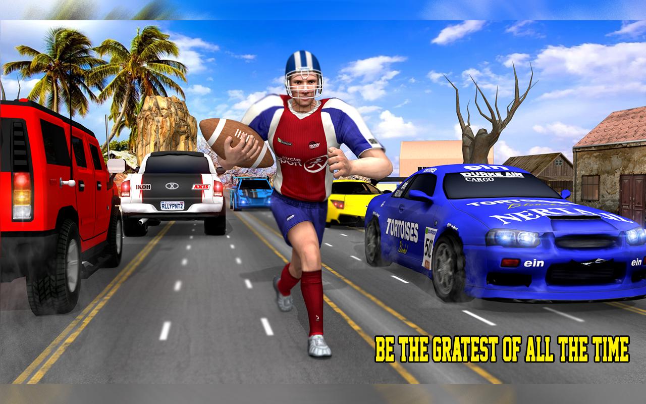 American Football Player Traffic Racer 2.0 Screenshot 8