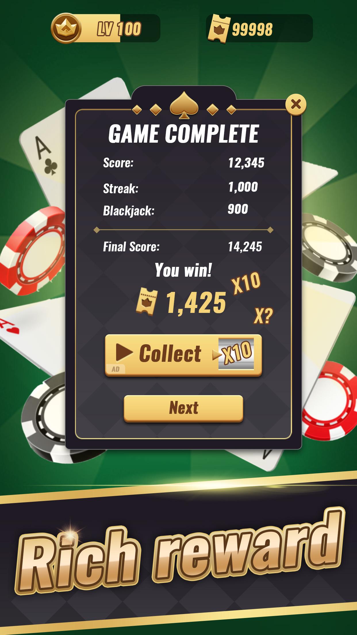 21 Blackjack Master 1.1 Screenshot 4
