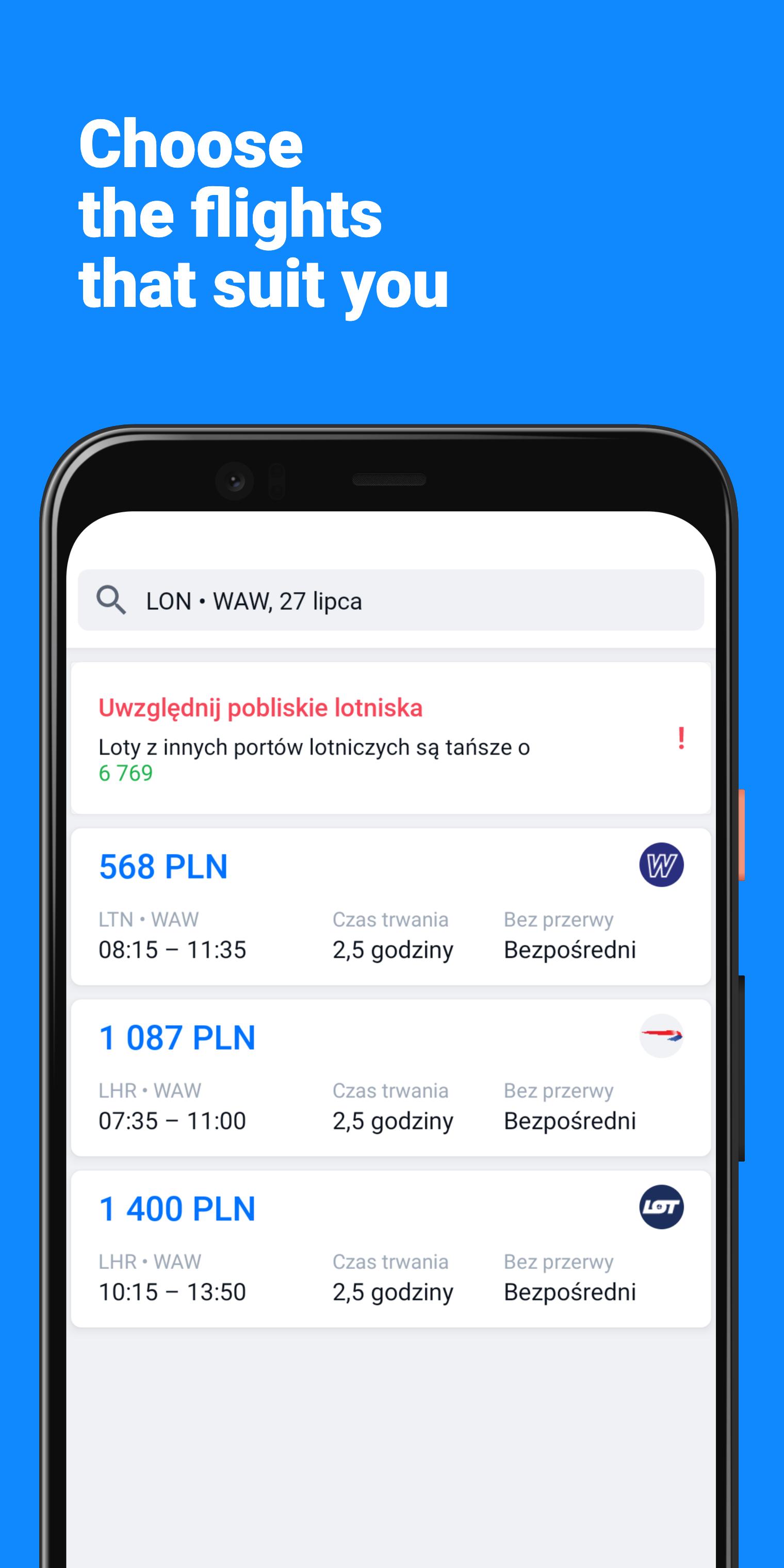 Traveliver compare cheap flights, hotels, cars 1.0.8.1 Screenshot 3