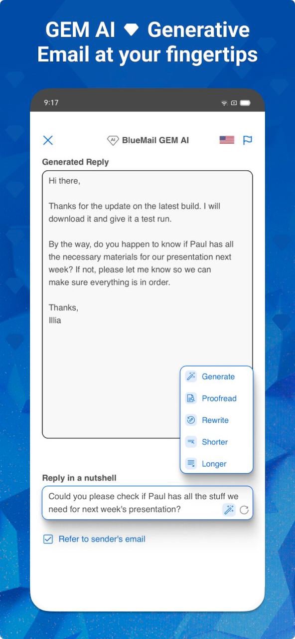 Email Blue Mail - Calendar 2.2.346 Screenshot 4