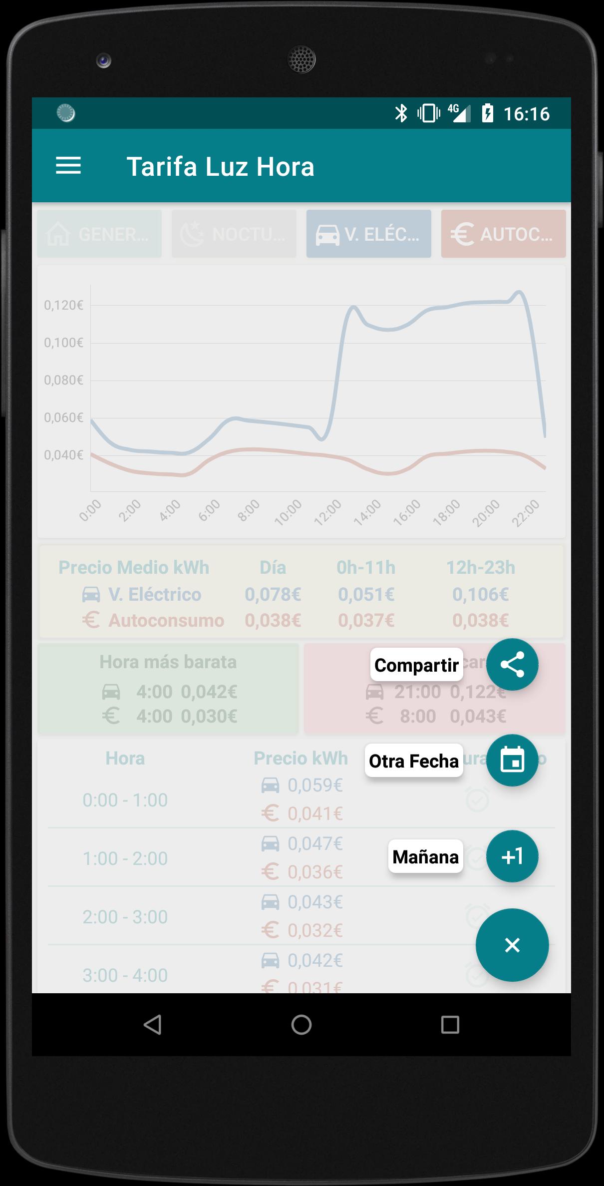 Tarifa Luz Hora 1.3.3.gab18 Screenshot 6