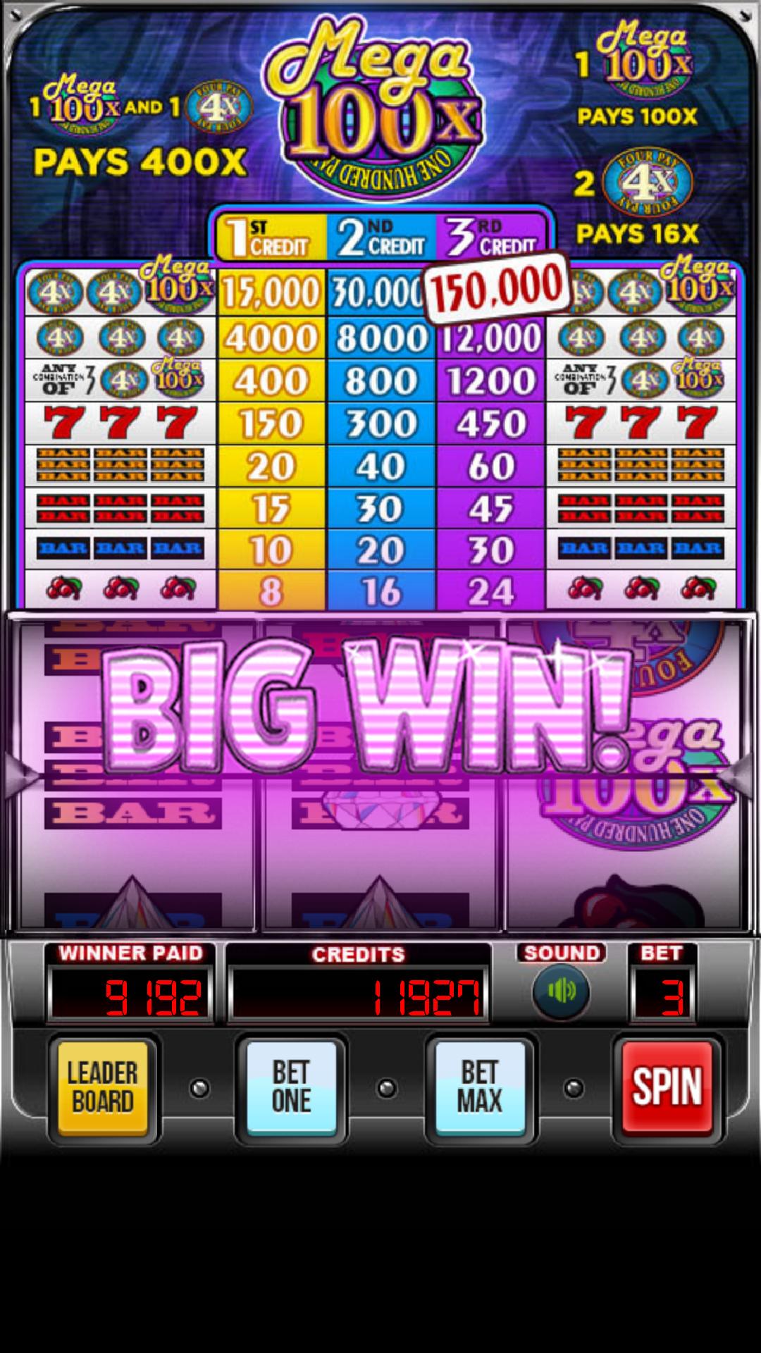 MEGA 100x Slots 2.852 Screenshot 2