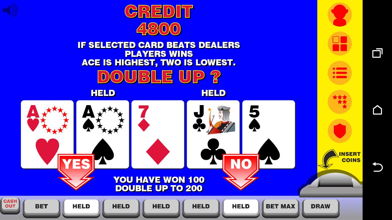 Video Poker with Double Up 12.094 Screenshot 2