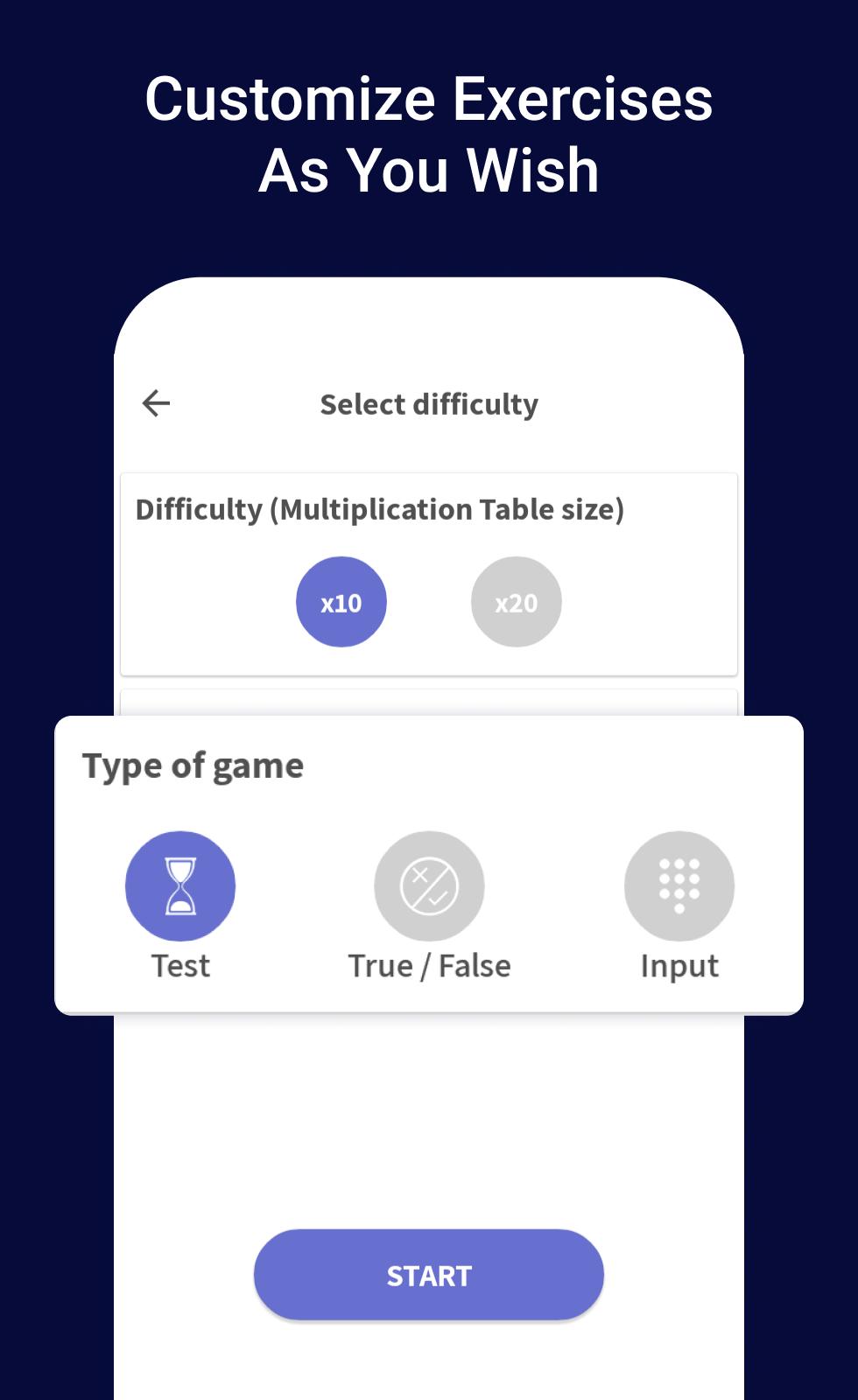 Multiplication table - learn easily, Times Tables 1.2.14 Screenshot 5