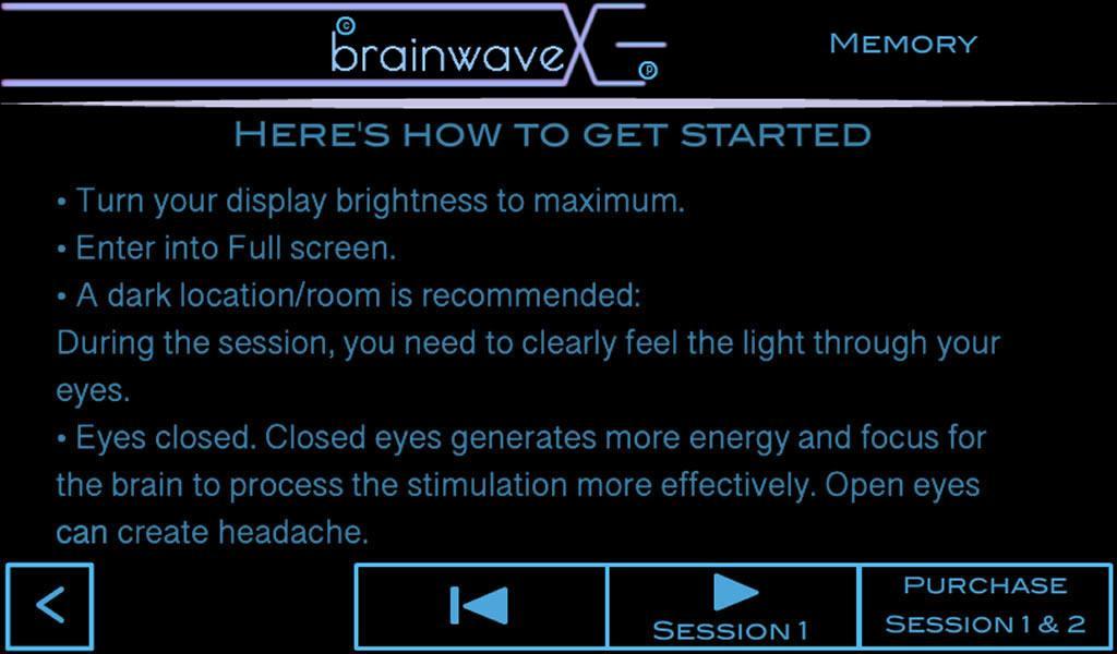 BrainwaveX Memory 1.0.2 Screenshot 2
