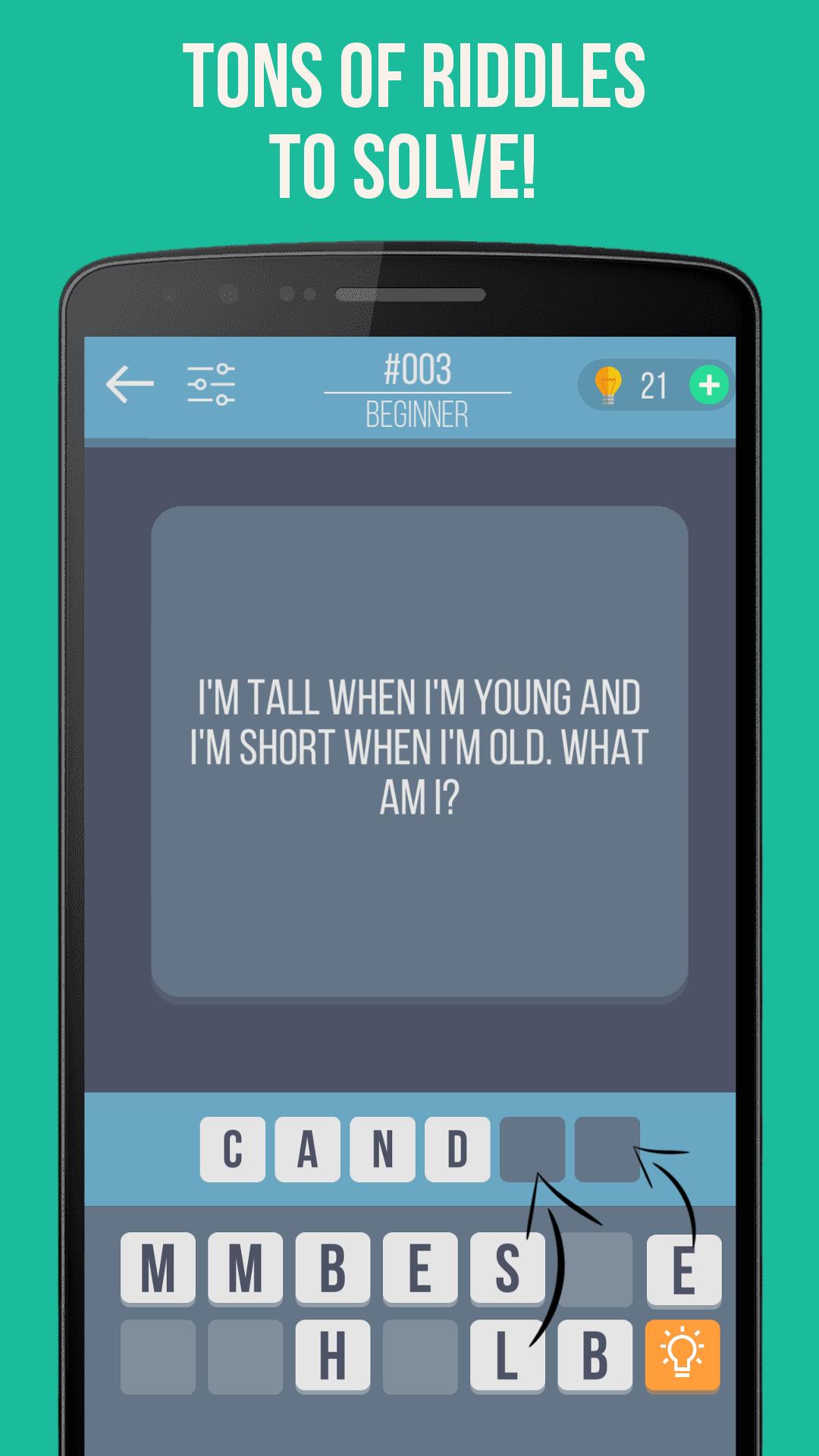 101 Riddles - Tricky brain teasers with answers 1.3 Screenshot 1