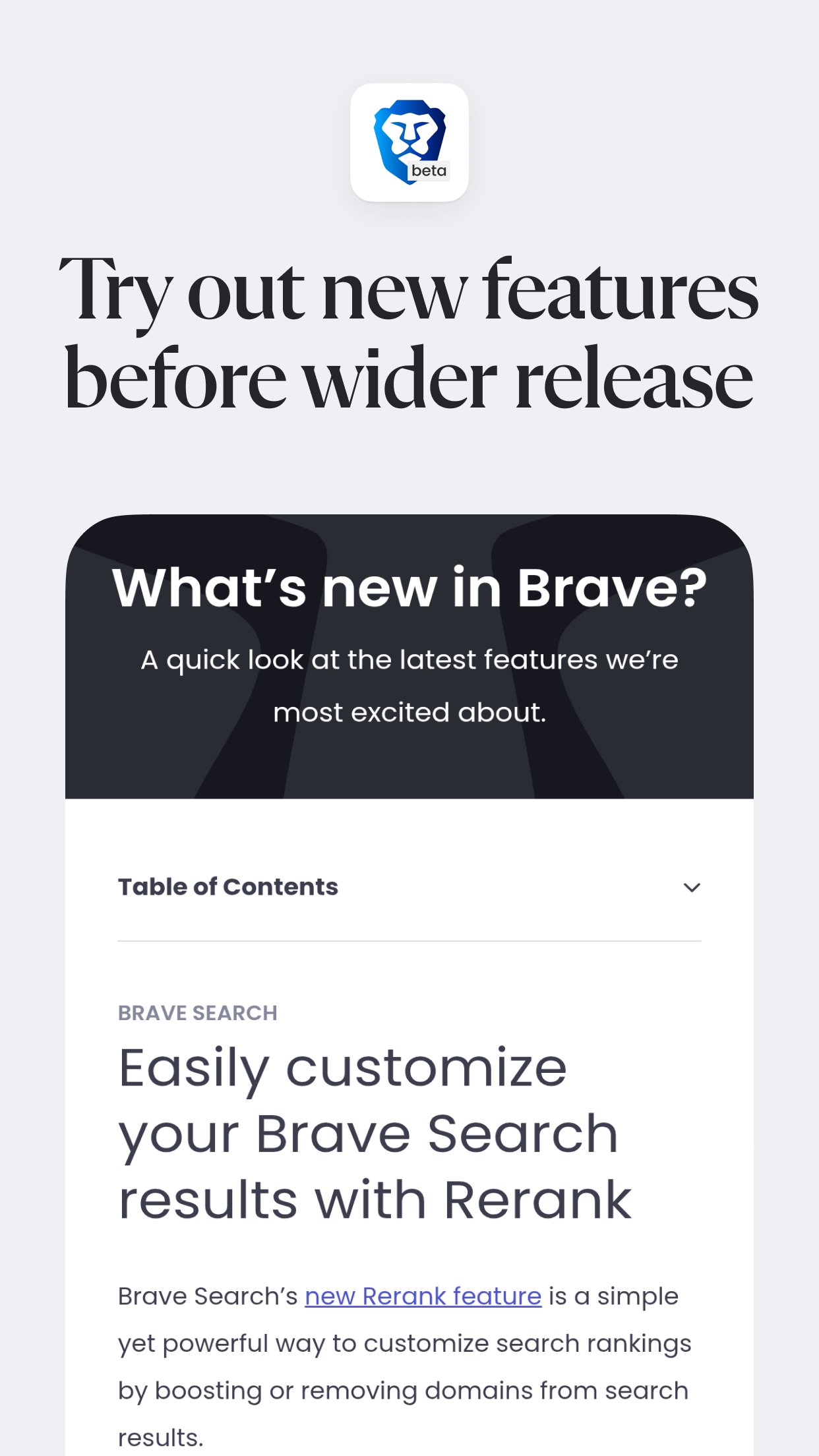 Brave Beta 1.94.104 Screenshot 3