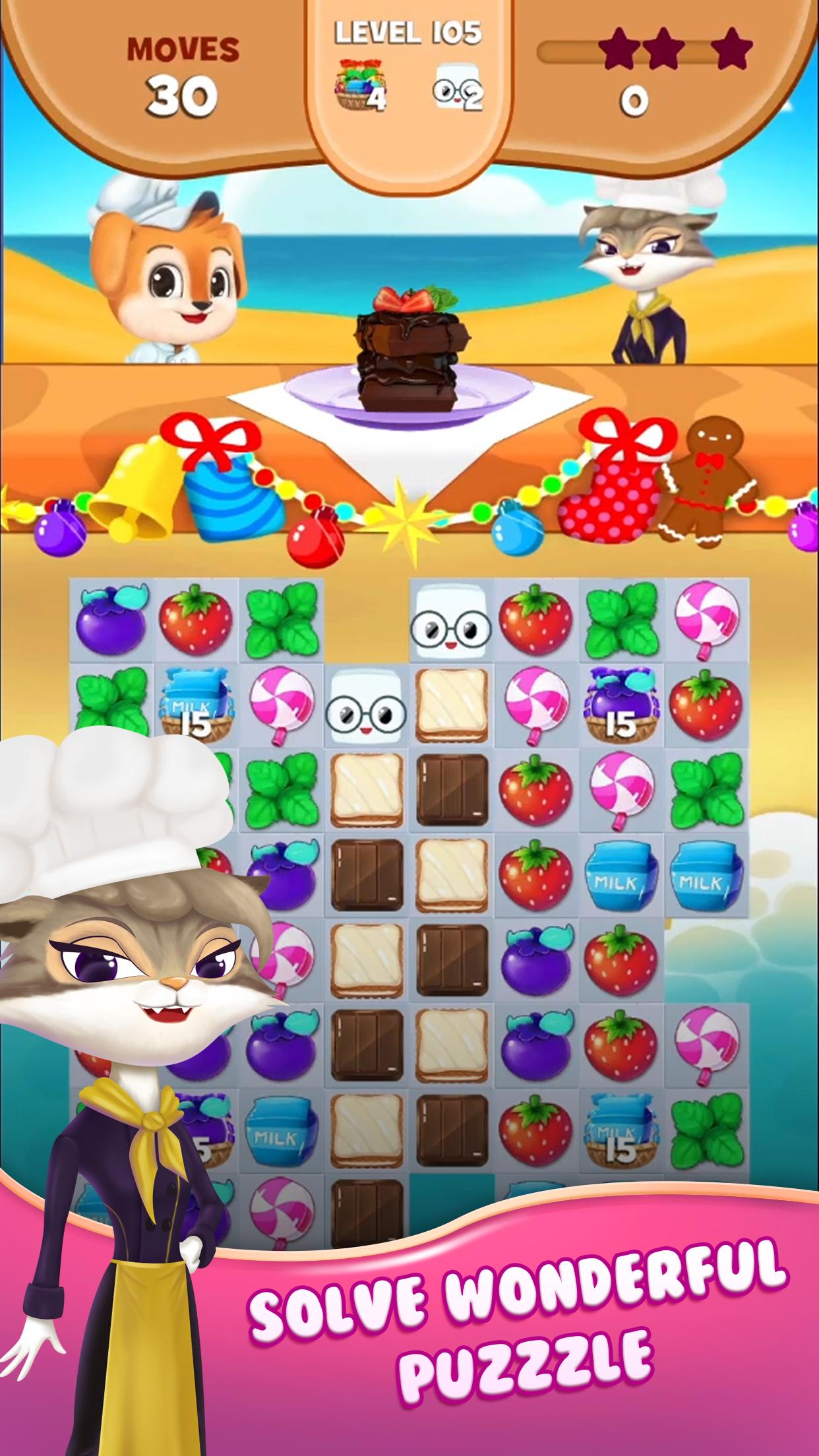Cake Crush Link Match 3 Puzzle Game 1.2.1 Screenshot 3