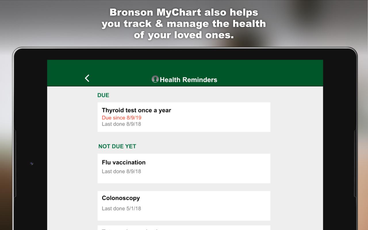 Bronson MyChart 9.5.4 Screenshot 12