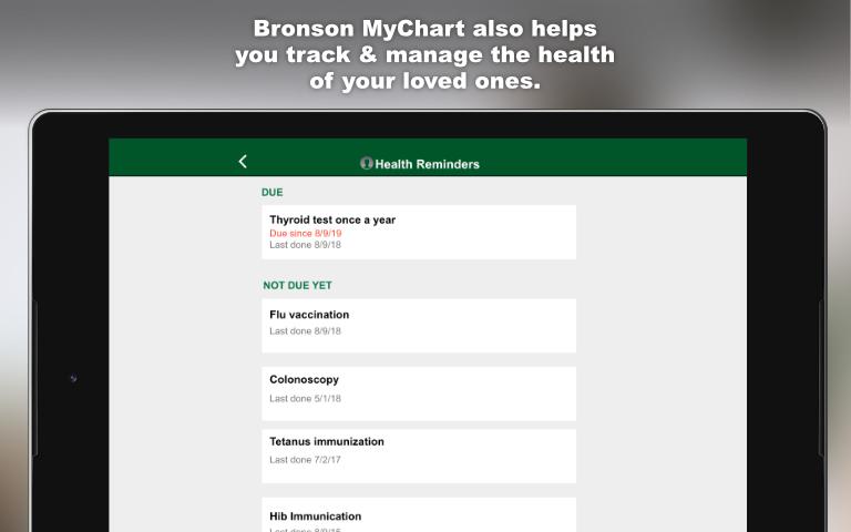 Bronson MyChart 9.5.4 Screenshot 8