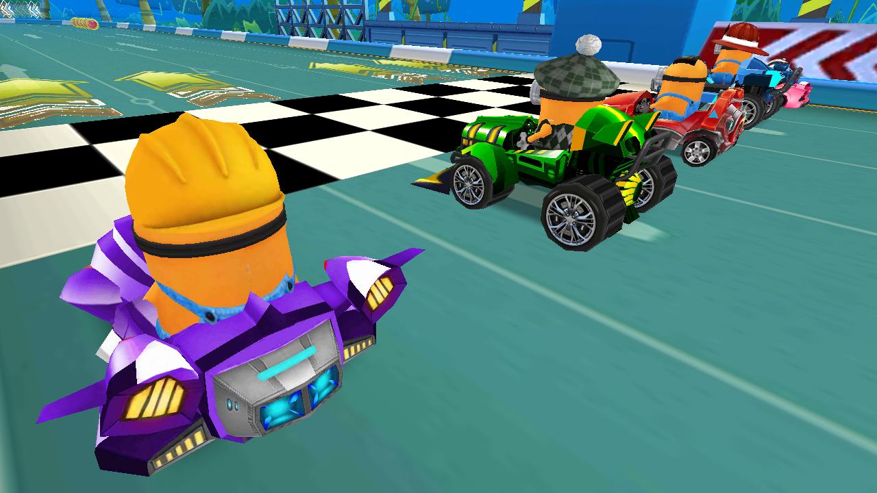 Banana Cartoon Racing 3D: Cars Stunts 1 Screenshot 1