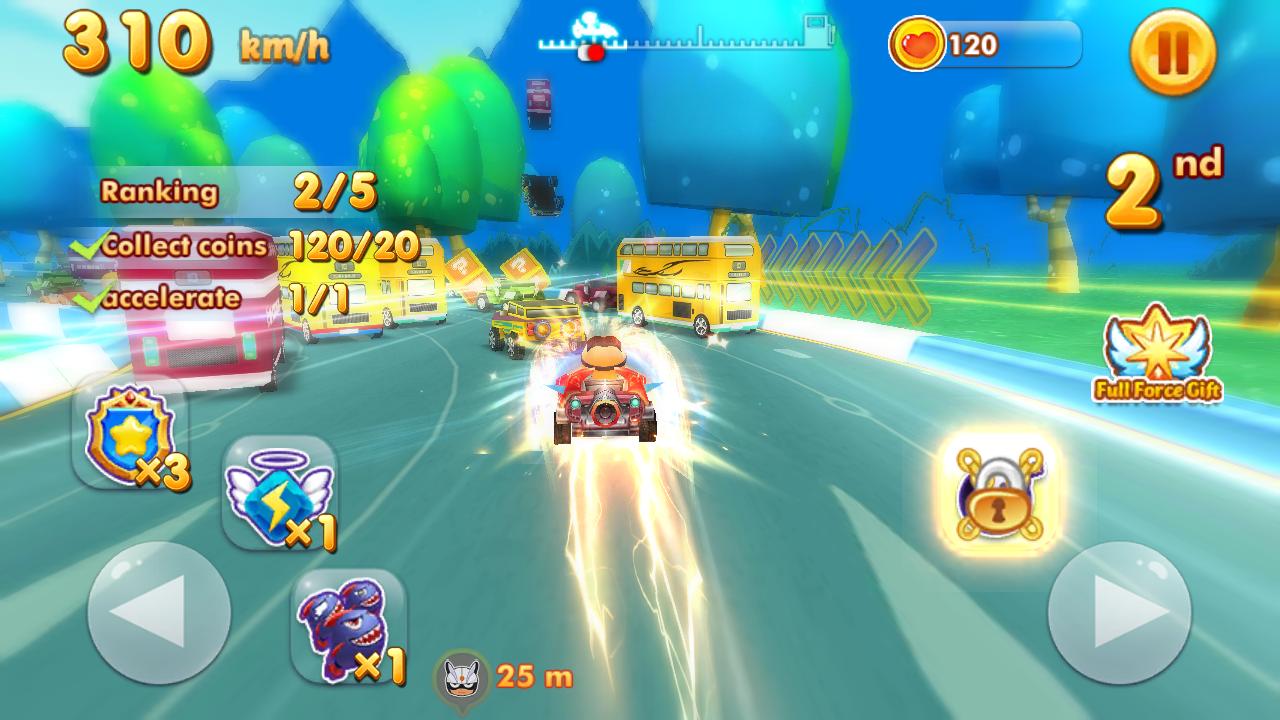 Banana Cartoon Racing 3D: Cars Stunts 1 Screenshot 2