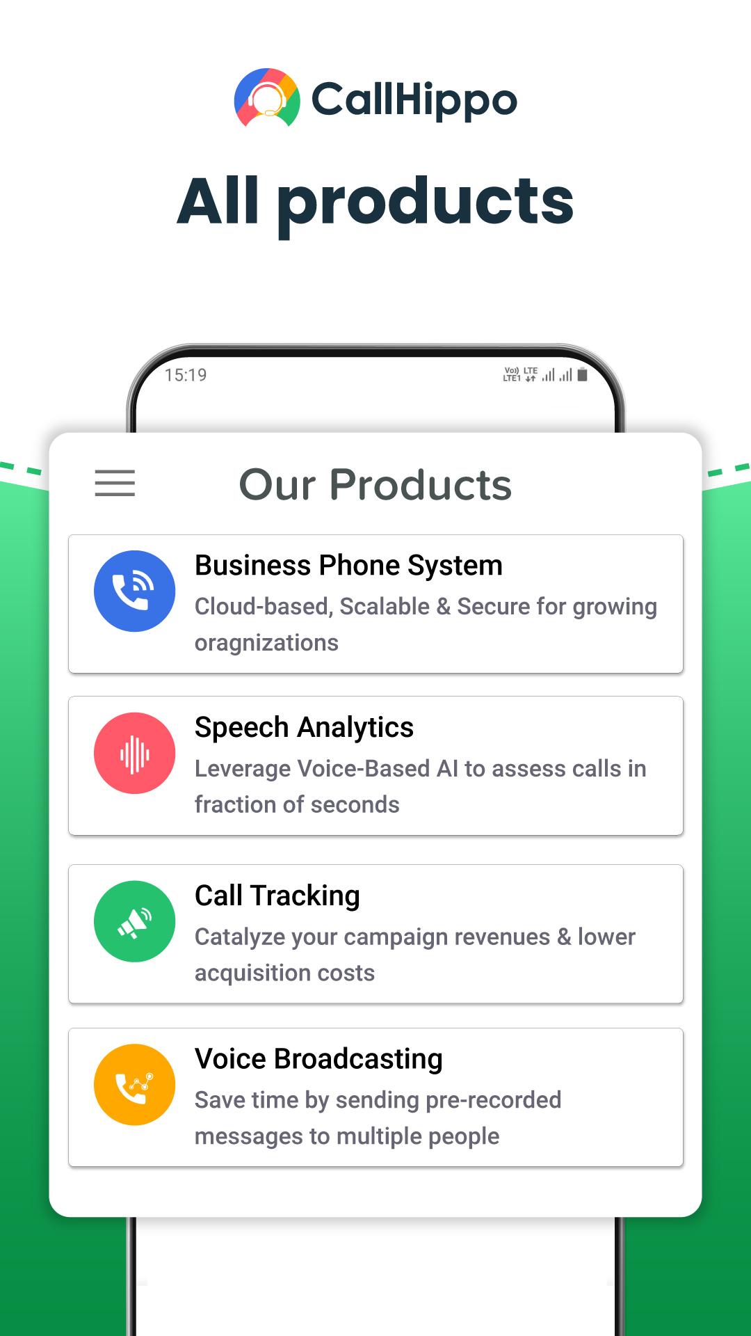 CallHippo Cloud-based Business Telephony Solution 2.14 Screenshot 1