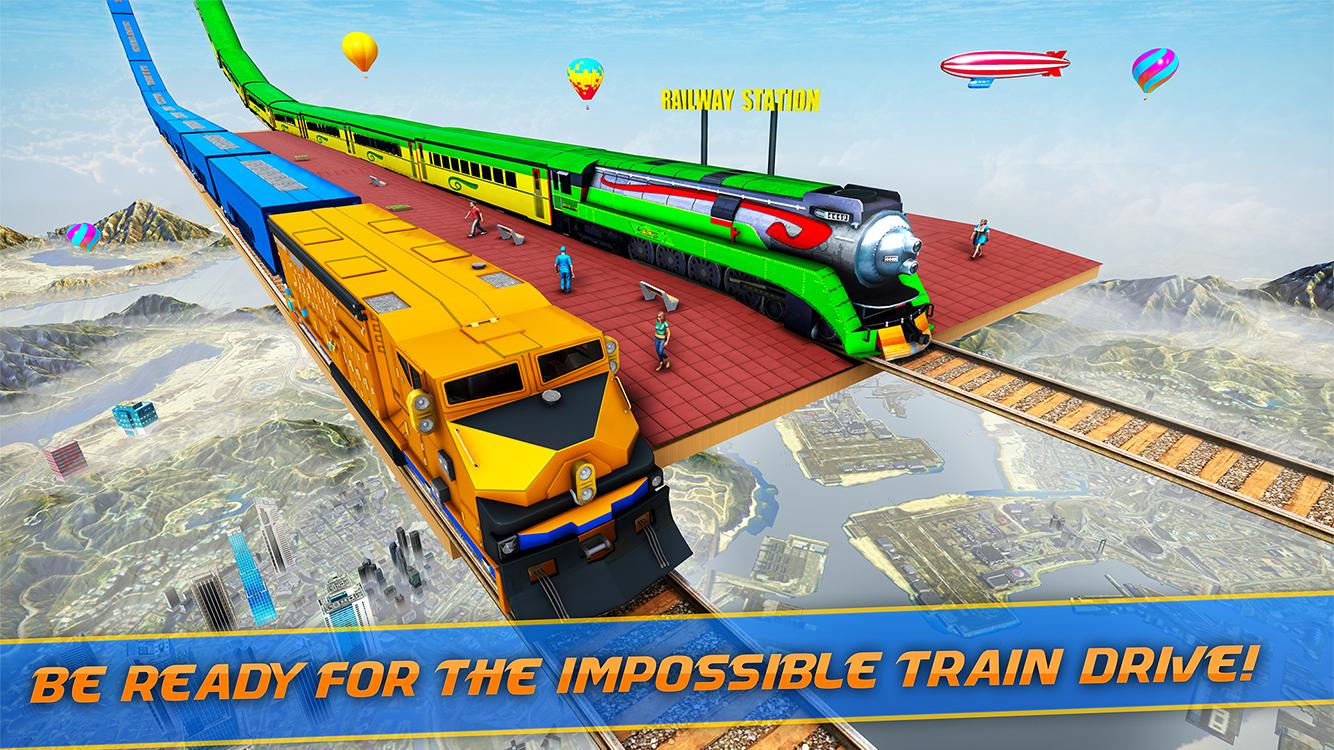 Mega Ramp Train Stunt Game 2.2 Screenshot 1