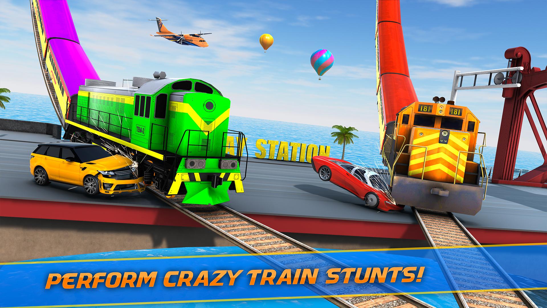 Mega Ramp Train Stunt Game 2.2 Screenshot 13