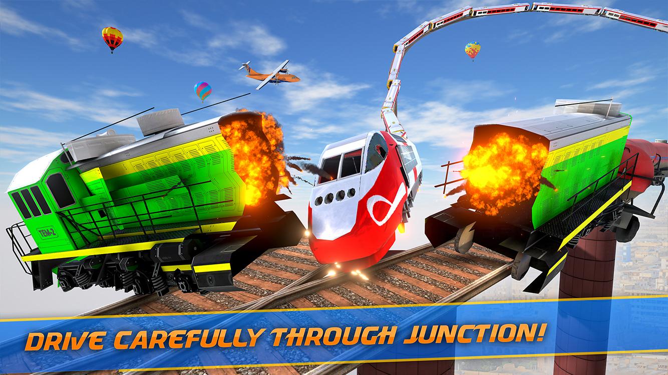 Mega Ramp Train Stunt Game 2.2 Screenshot 2