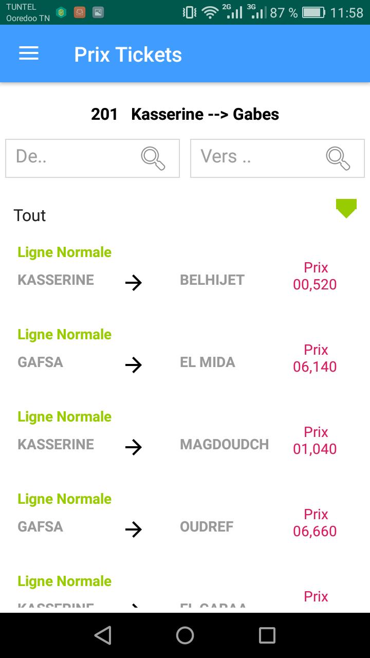 WiniCari   ويني كاري Le Transports en Temps Réel 1.43BS Screenshot 2