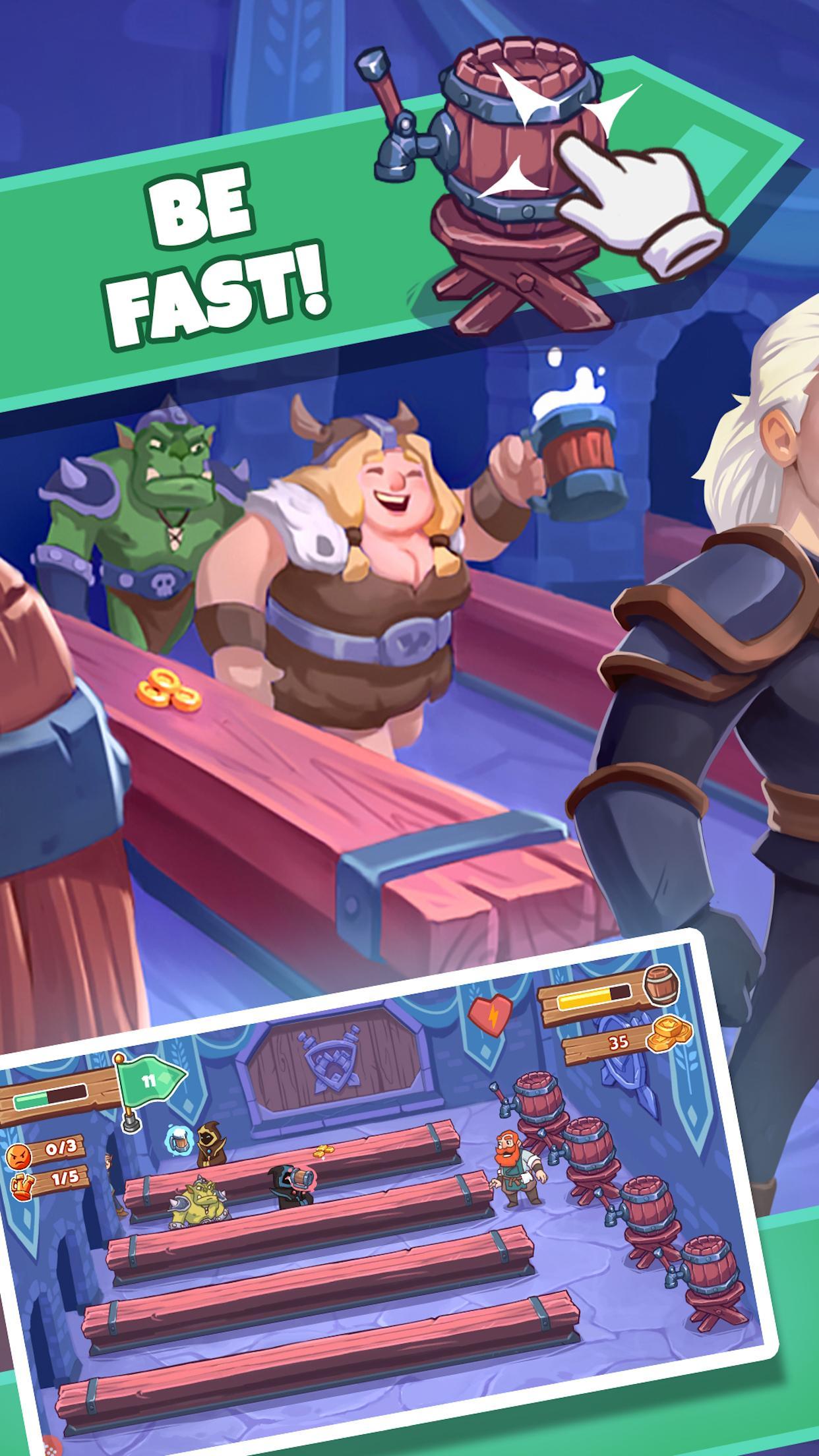 Tap Tap Beer Arcade Fantasy Tavern and Bar Game 0.7.0 Screenshot 1