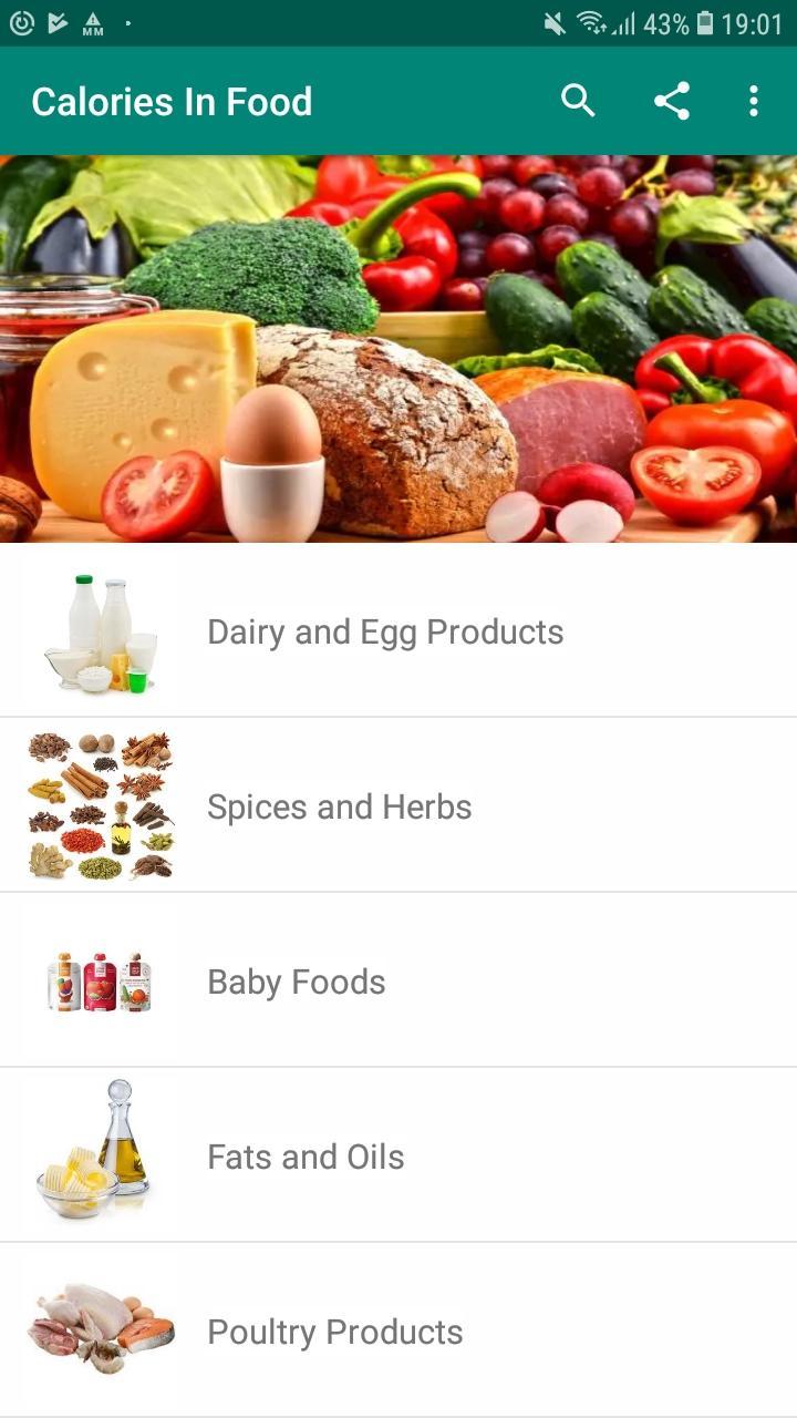 Food Calculator: Calories, Protein, Carbs, Fat 1.2.4 Screenshot 1