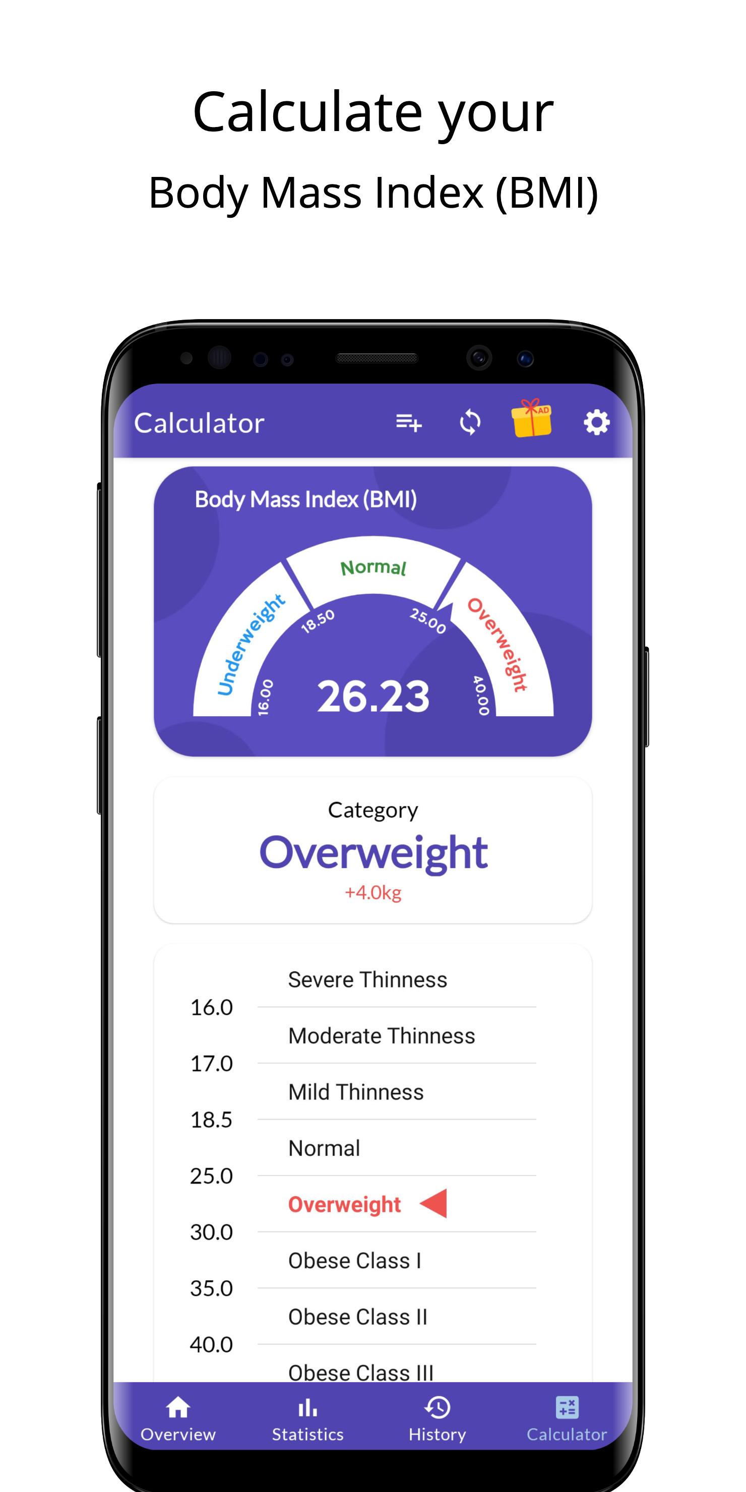 BMI Calculator & Weight Tracker 1.4.2 Screenshot 1