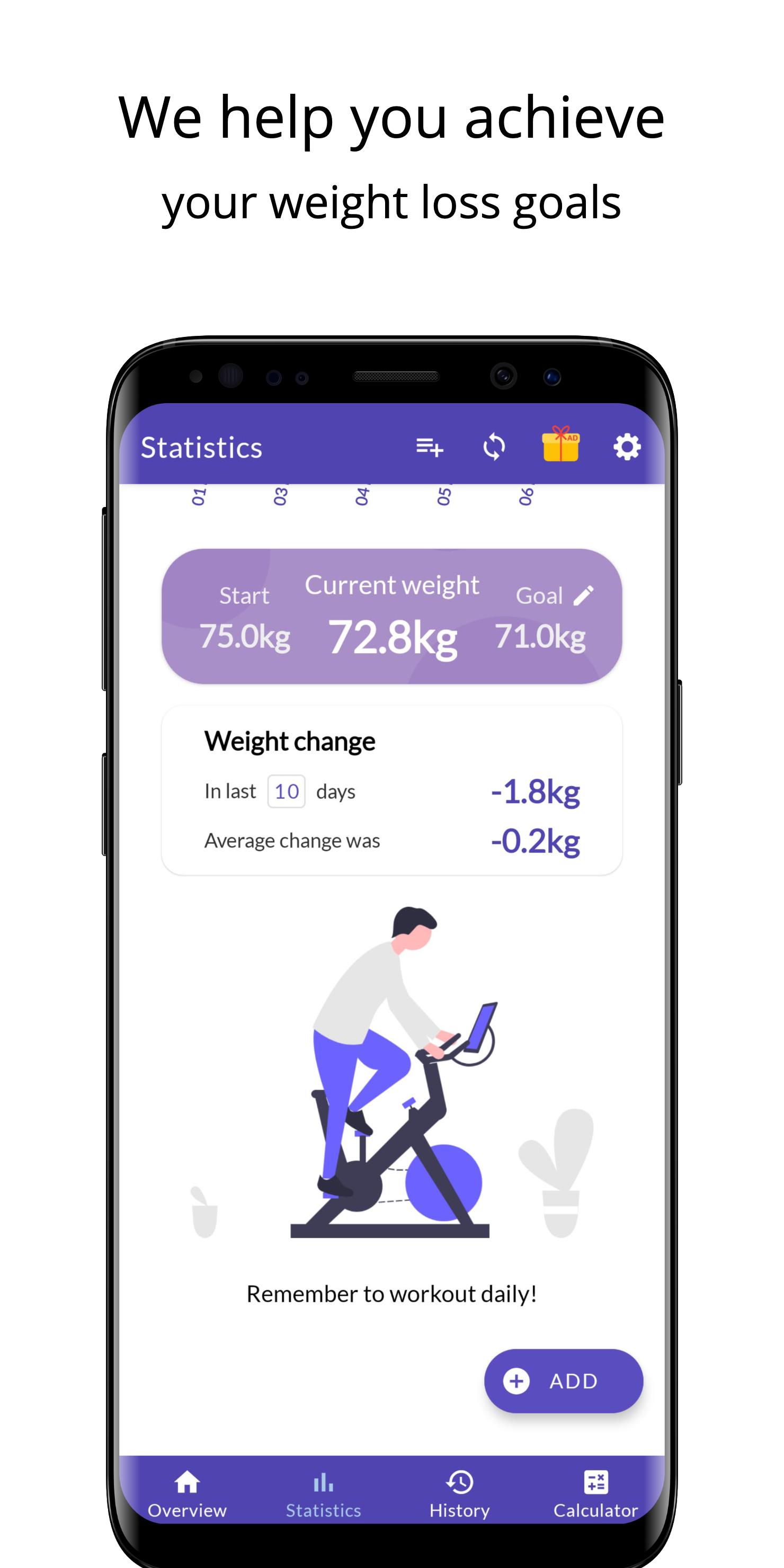 BMI Calculator & Weight Tracker 1.4.2 Screenshot 4