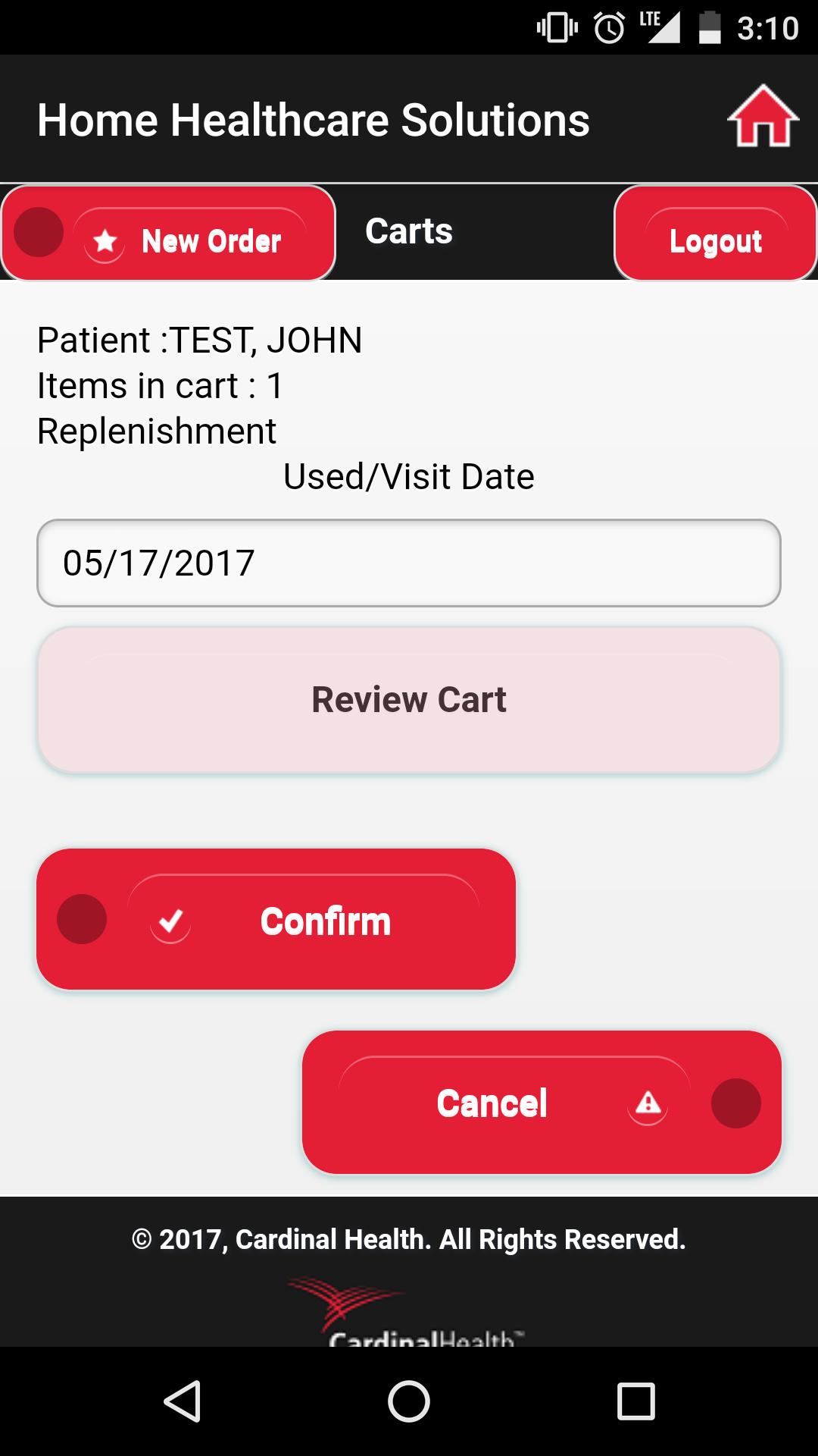 Cardinal Health at-Home HHA Android Back Btn Integration Screenshot 13
