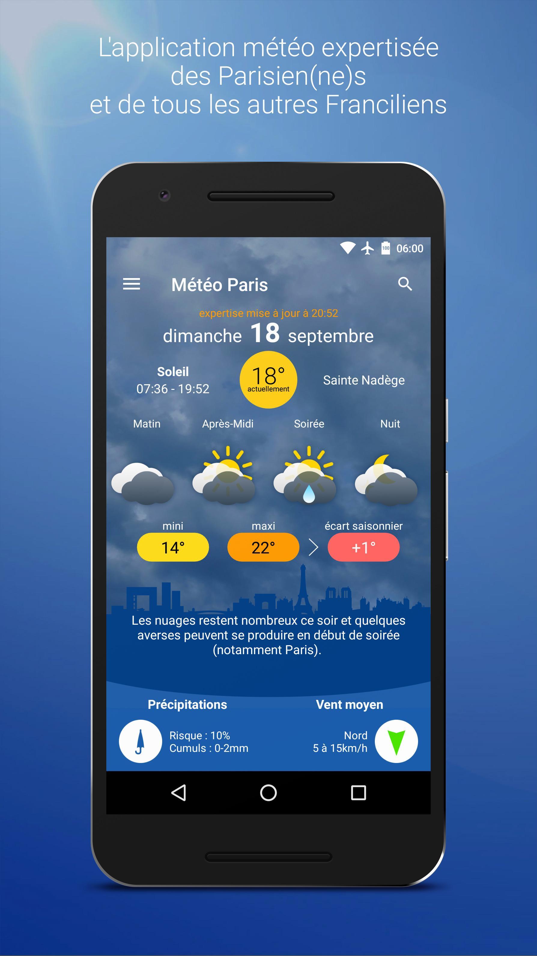Météo Paris 3.7.0 Screenshot 1