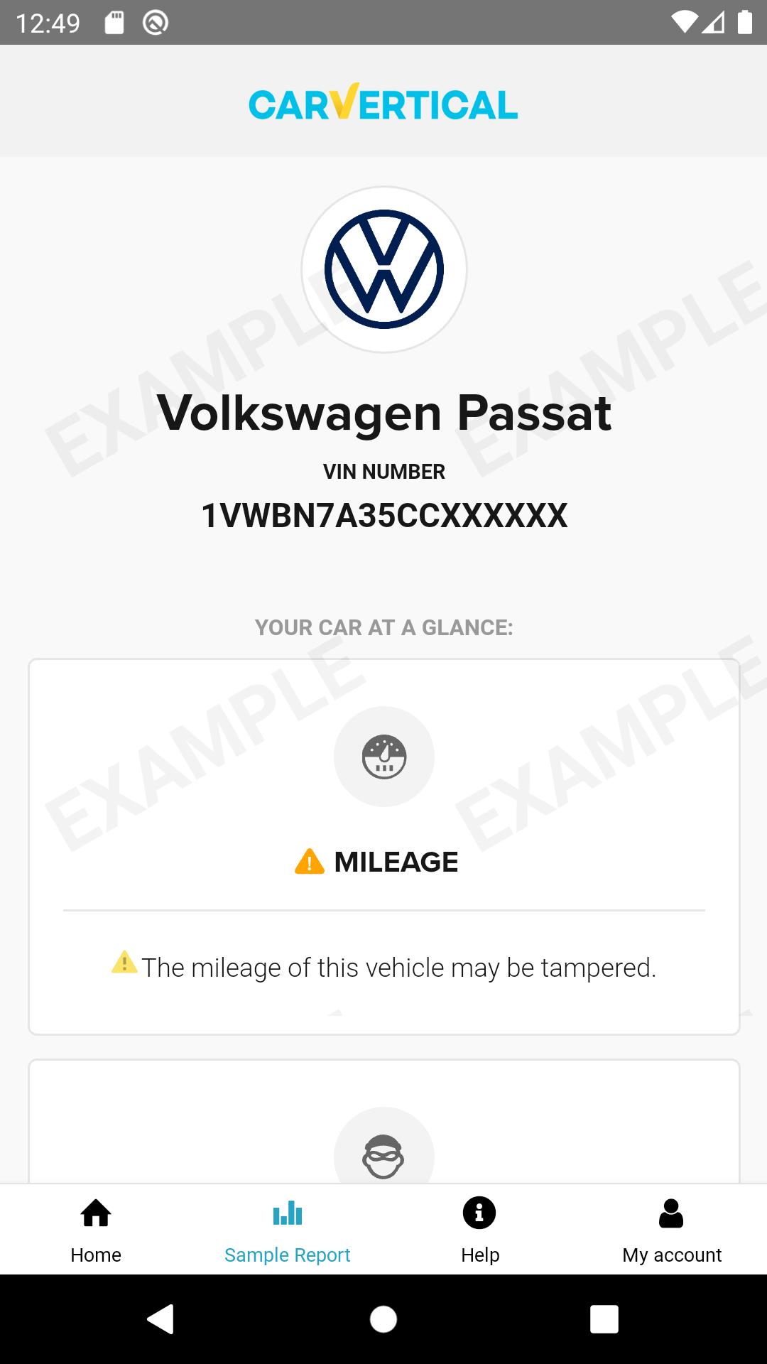 carVertical Check Car History 1.2.2 Screenshot 3