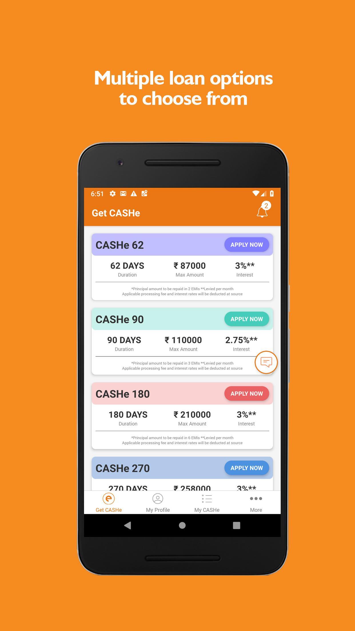 Instant Loan App with Quick Cash Approval - CASHe 8.5.5 Screenshot 3