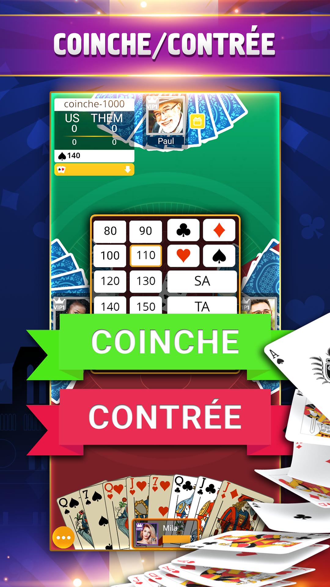 VIP Belote French Belote Online Multiplayer 3.9.0.77 Screenshot 3