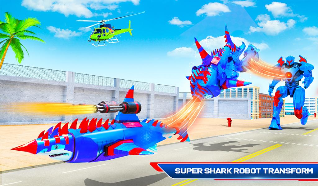 Robot Shark Attack: Transform Robot Shark Games 32 Screenshot 11
