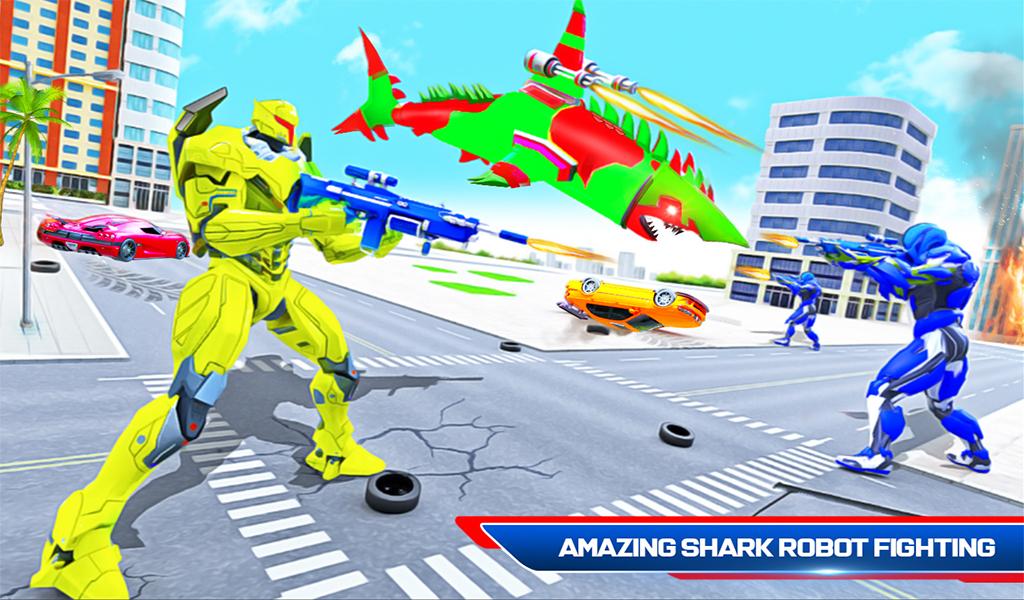 Robot Shark Attack: Transform Robot Shark Games 32 Screenshot 12