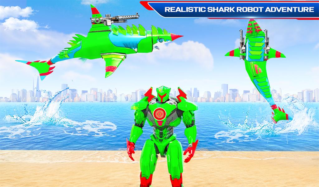 Robot Shark Attack: Transform Robot Shark Games 32 Screenshot 13
