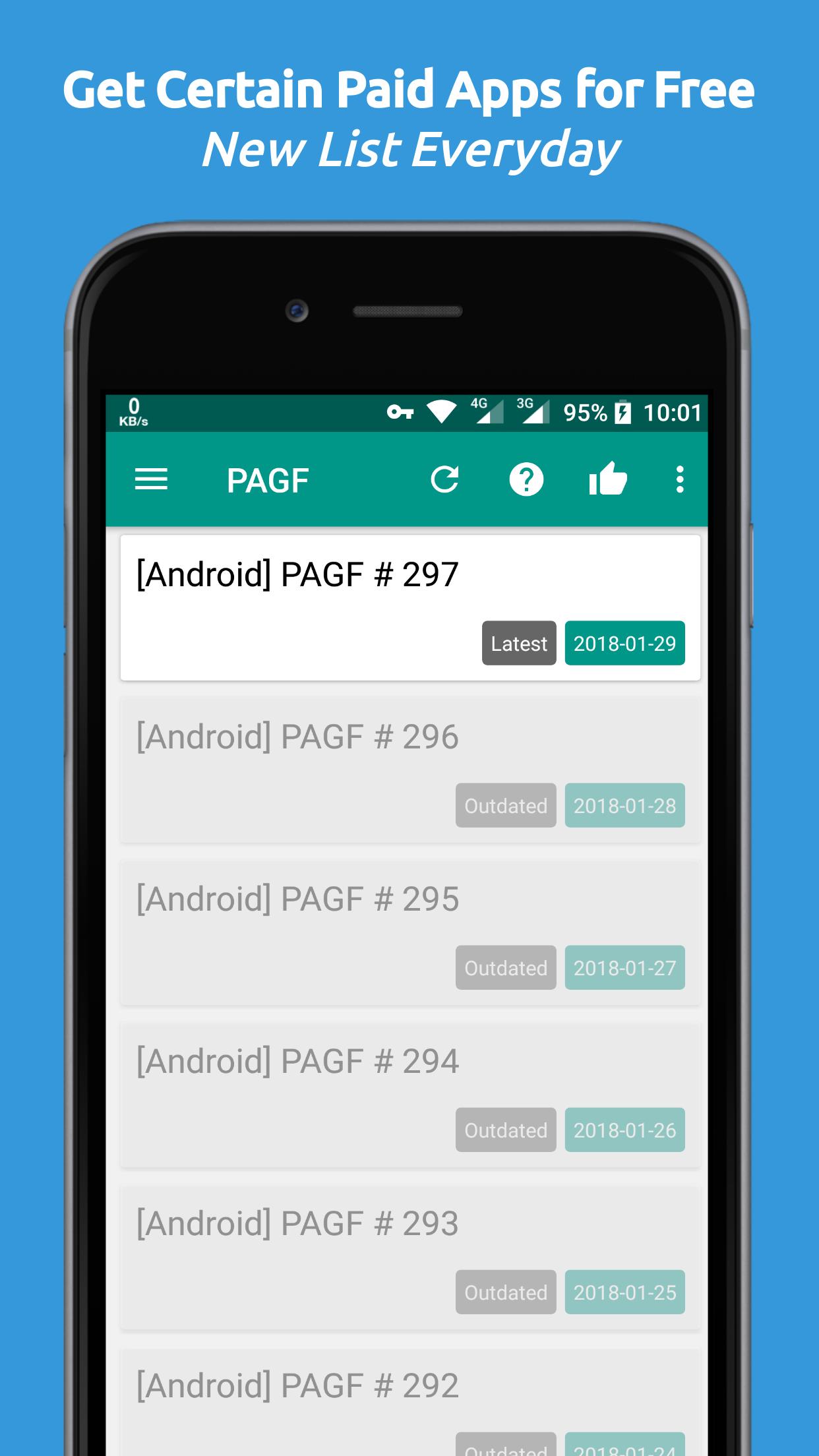 Paid Apps Gone Free - PAGF (Beta) 1.2.6 Screenshot 1