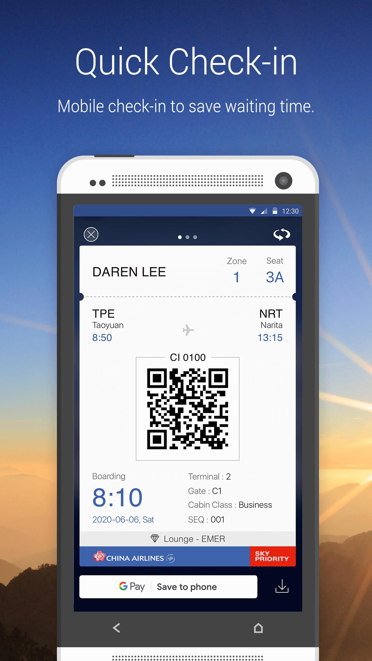 China Airlines App 1.0.59 Screenshot 3