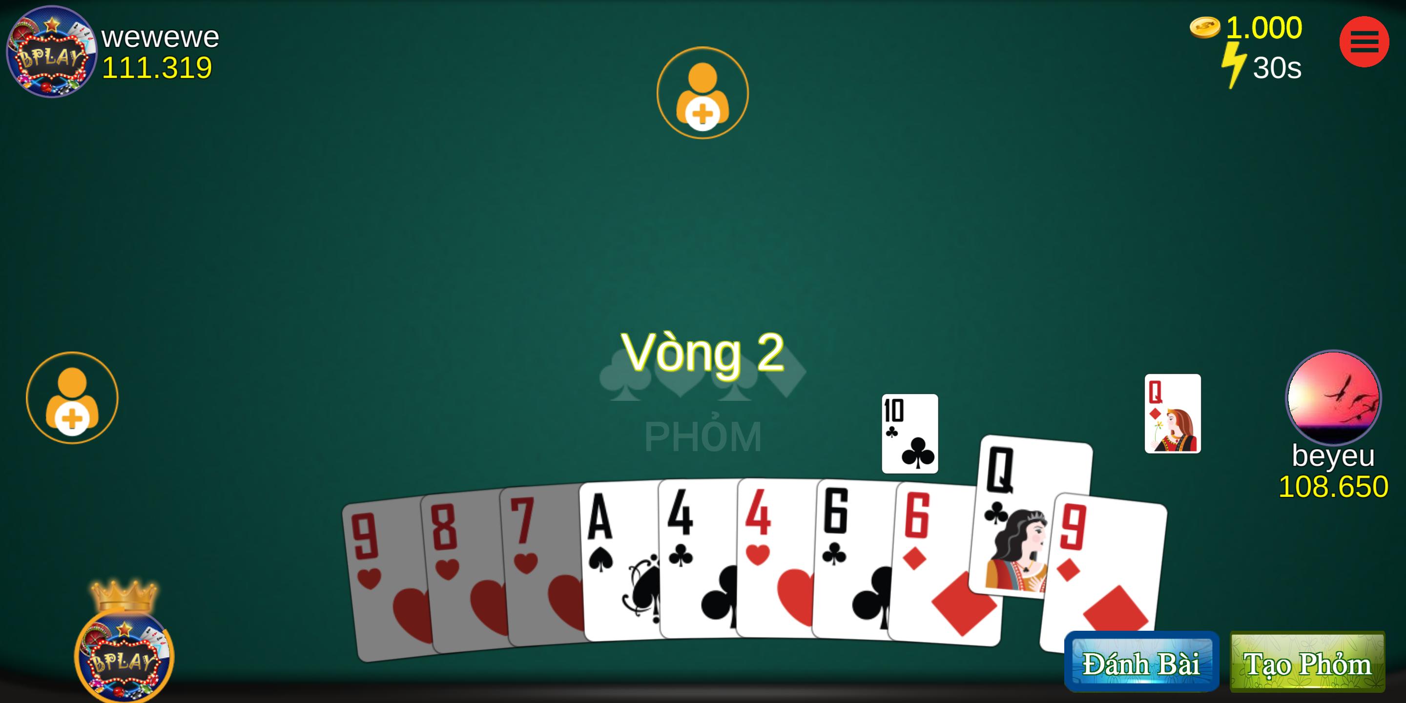 Bplay : Đánh bài giải trí doi thuong 1.1.10 Screenshot 15
