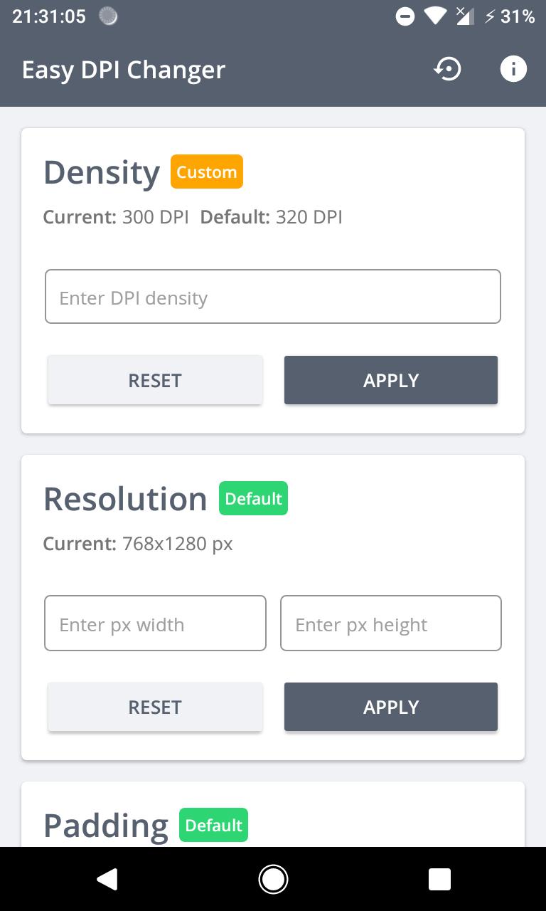 Easy DPI Changer [Root] 5.0.0 Screenshot 3