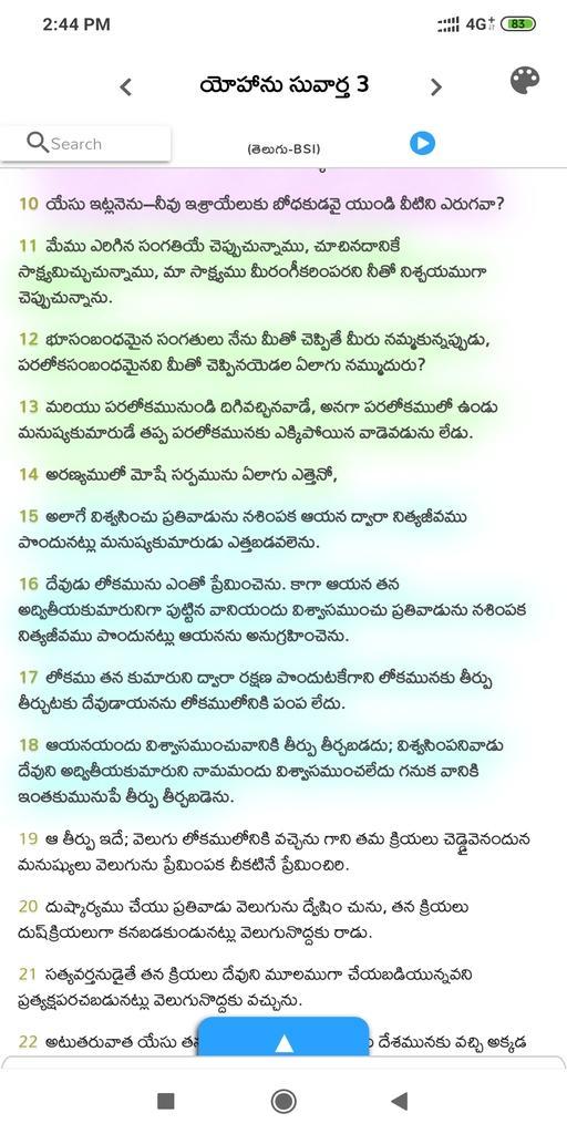 The Light (Telugu Bible) 1.2.1 Screenshot 8