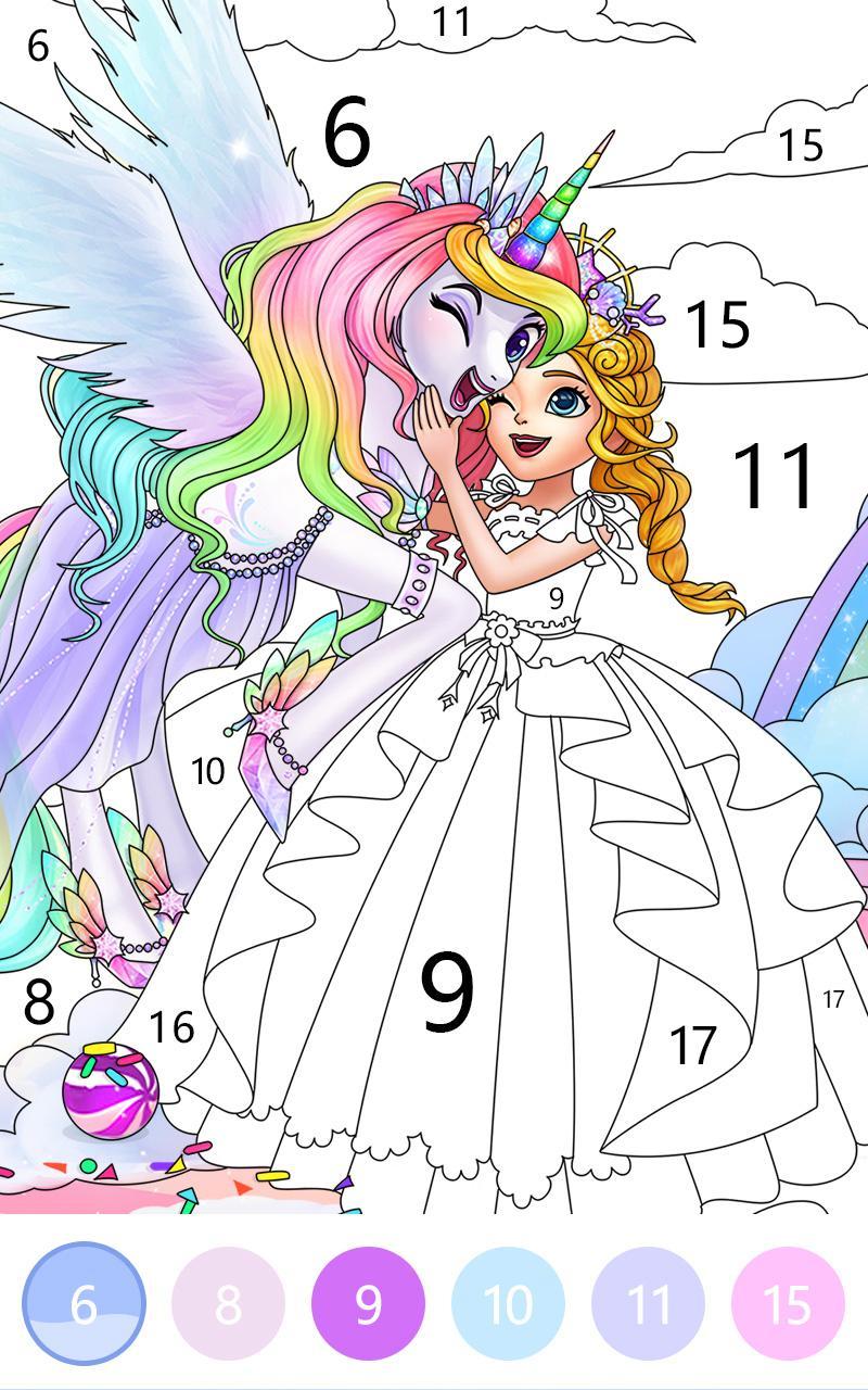 Princess Color by Numbers 1.0.2 Screenshot 3