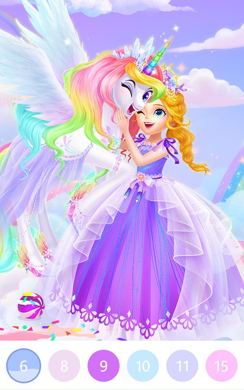 Princess Color by Numbers 1.0.2 Screenshot 4